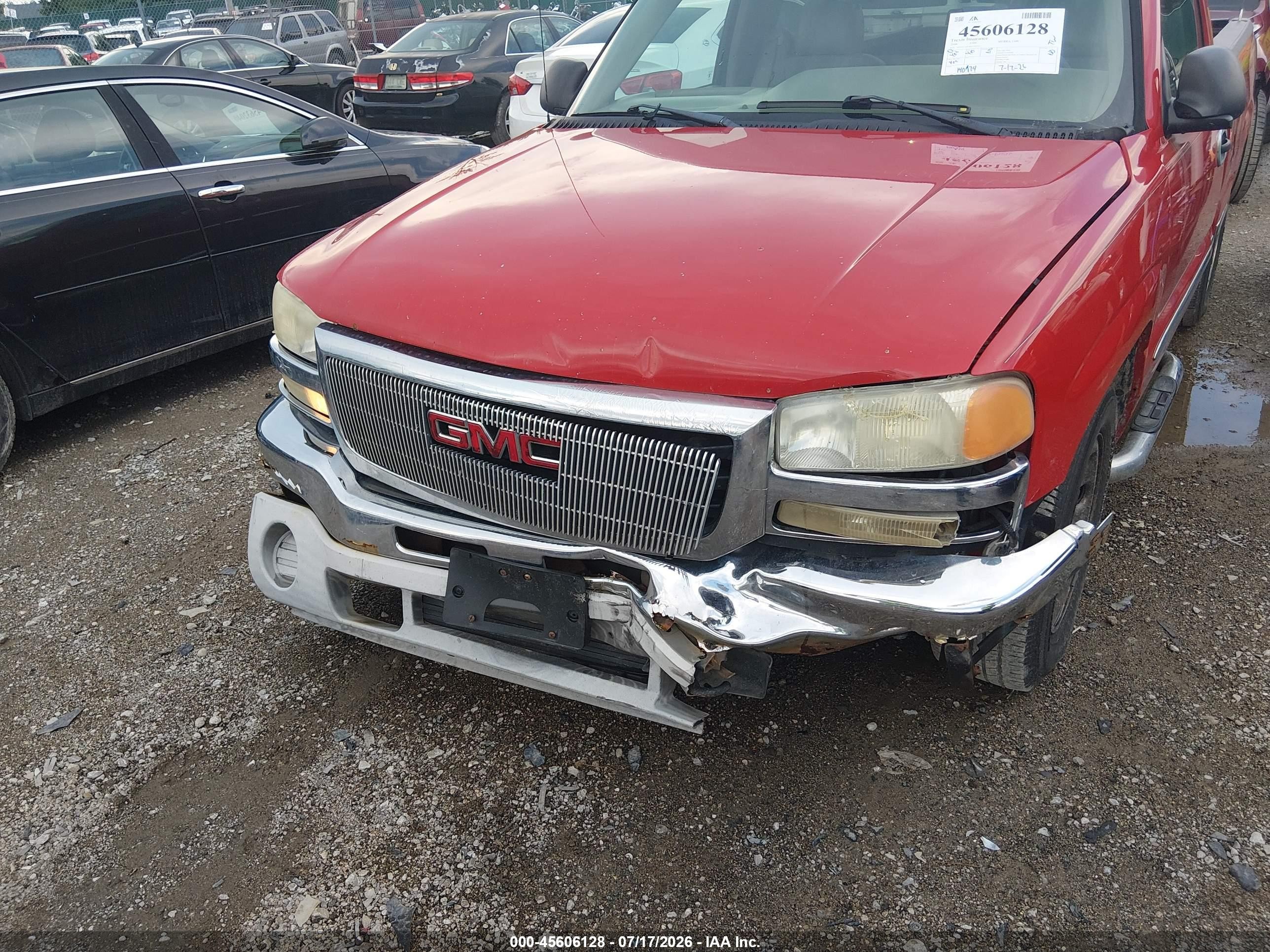 2006 Gmc Sierra 1500 Sl Red vin: 3GTEC14V86G200363