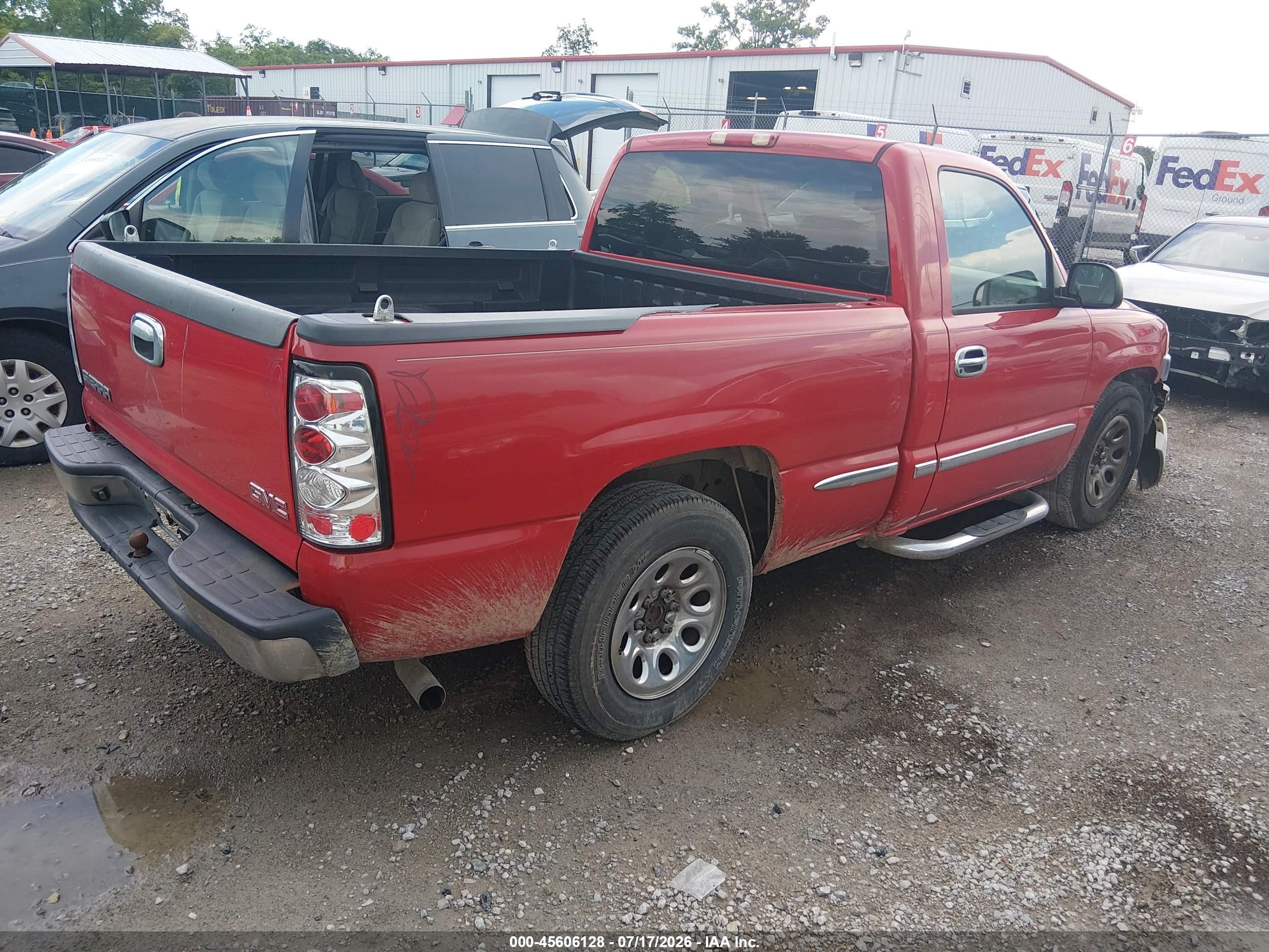 2006 Gmc Sierra 1500 Sl Red vin: 3GTEC14V86G200363