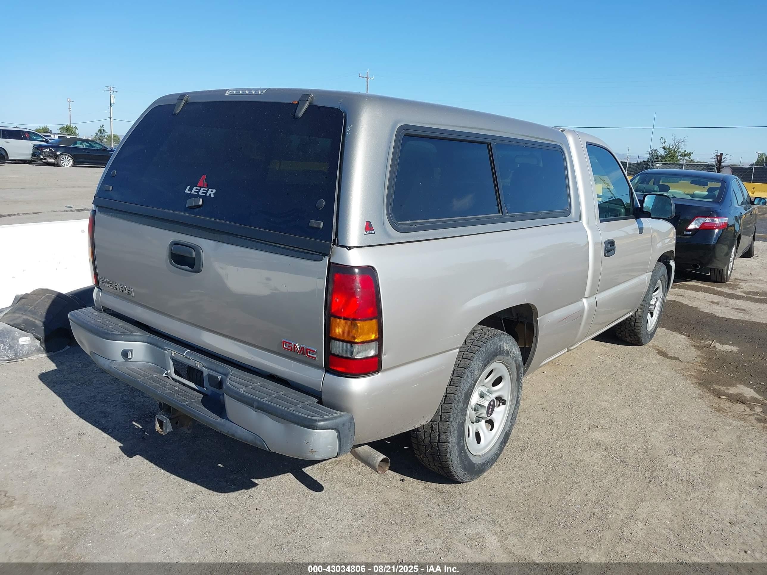 2007 Gmc Sierra 1500 Classic Work Tan vin: 3GTEC14V97G231770