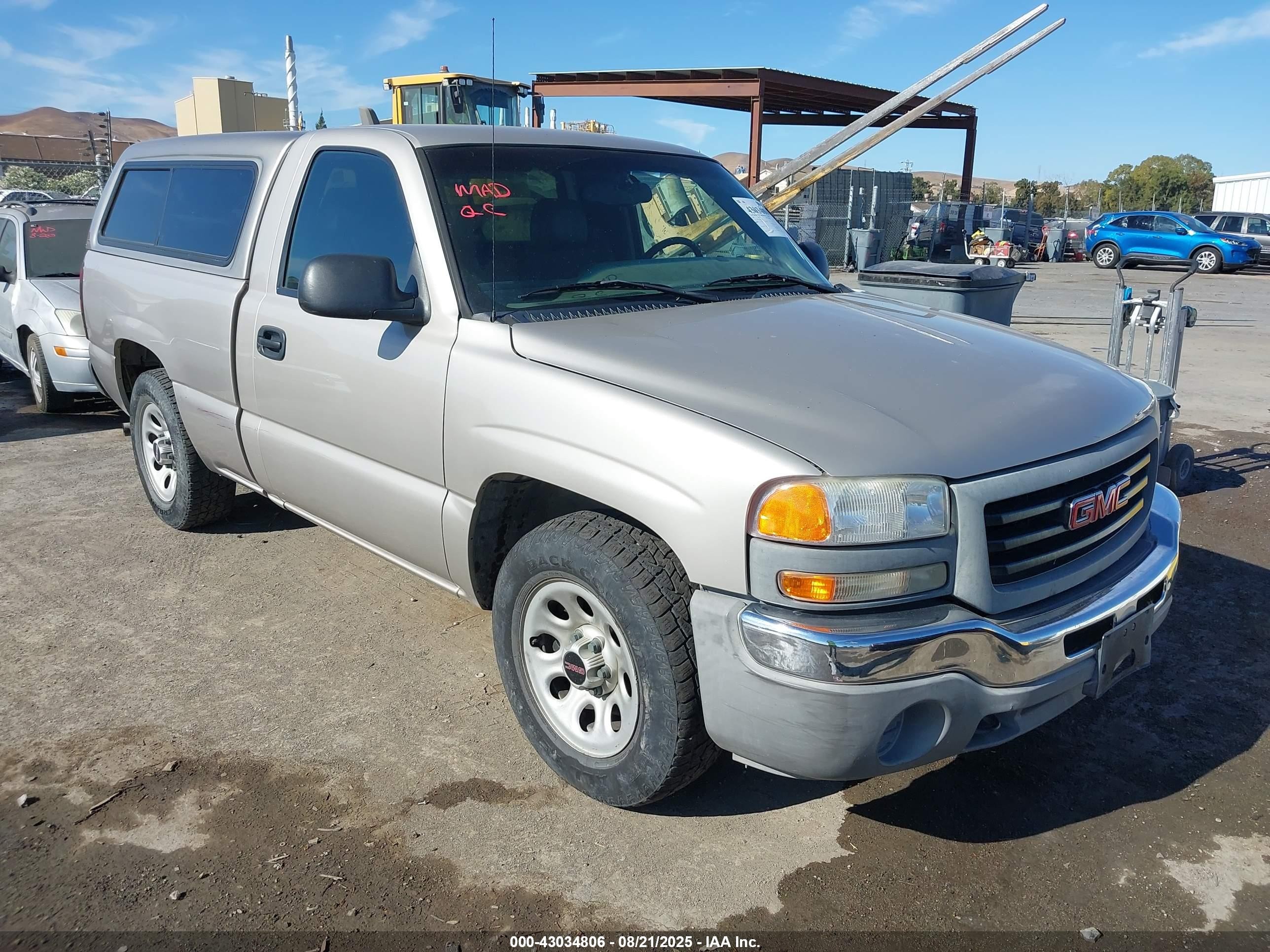 2007 Gmc Sierra 1500 Classic Work Tan vin: 3GTEC14V97G231770