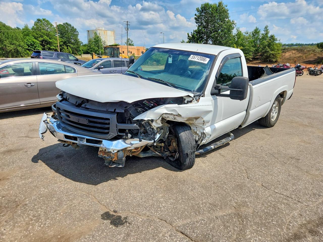 2007 Gmc New Sierra C1500 Classic White vin: 3GTEC14X47G166537