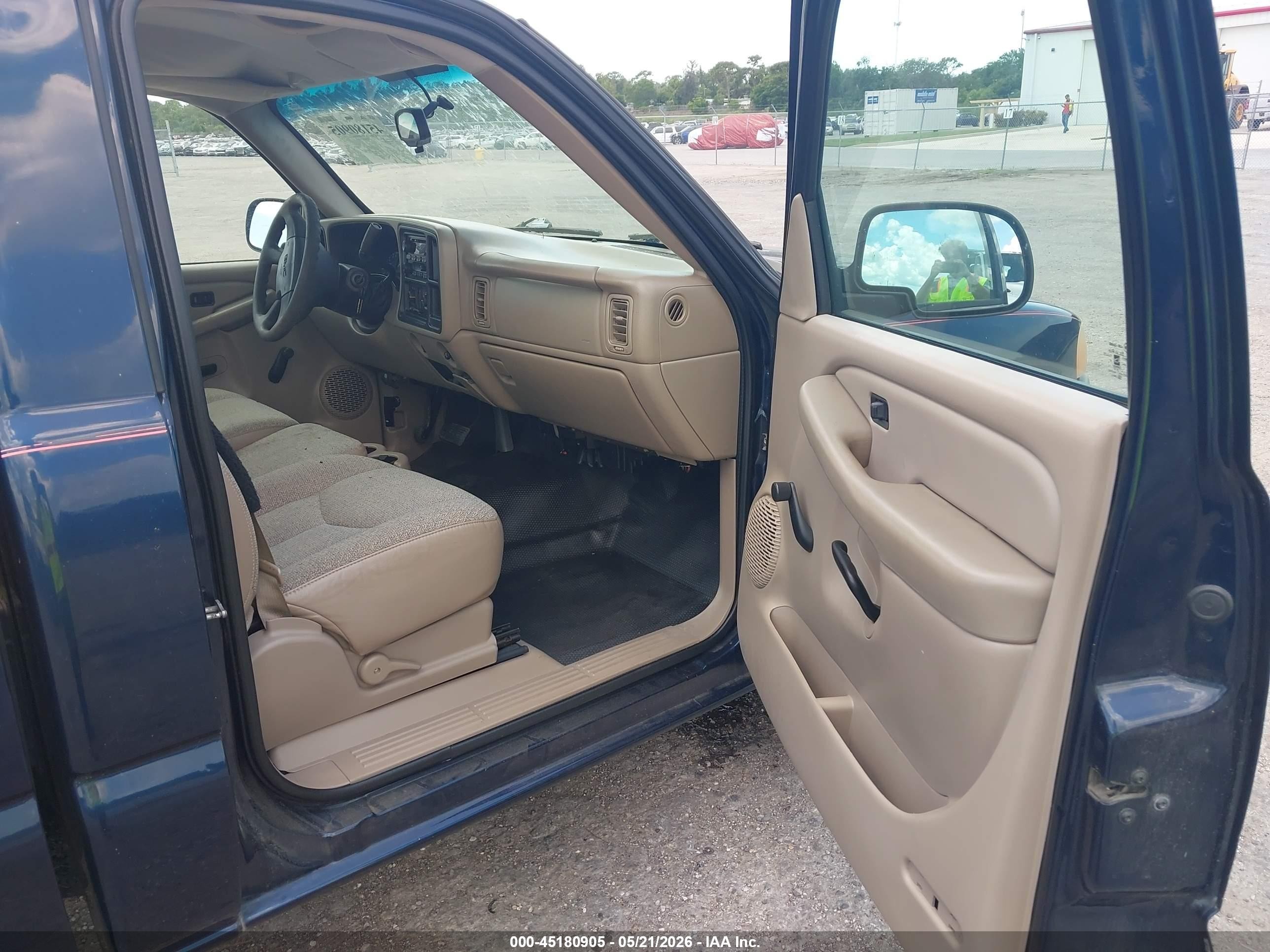 2007 Gmc Sierra 1500 Classic Work Dark Blue vin: 3GTEC14X47G229295