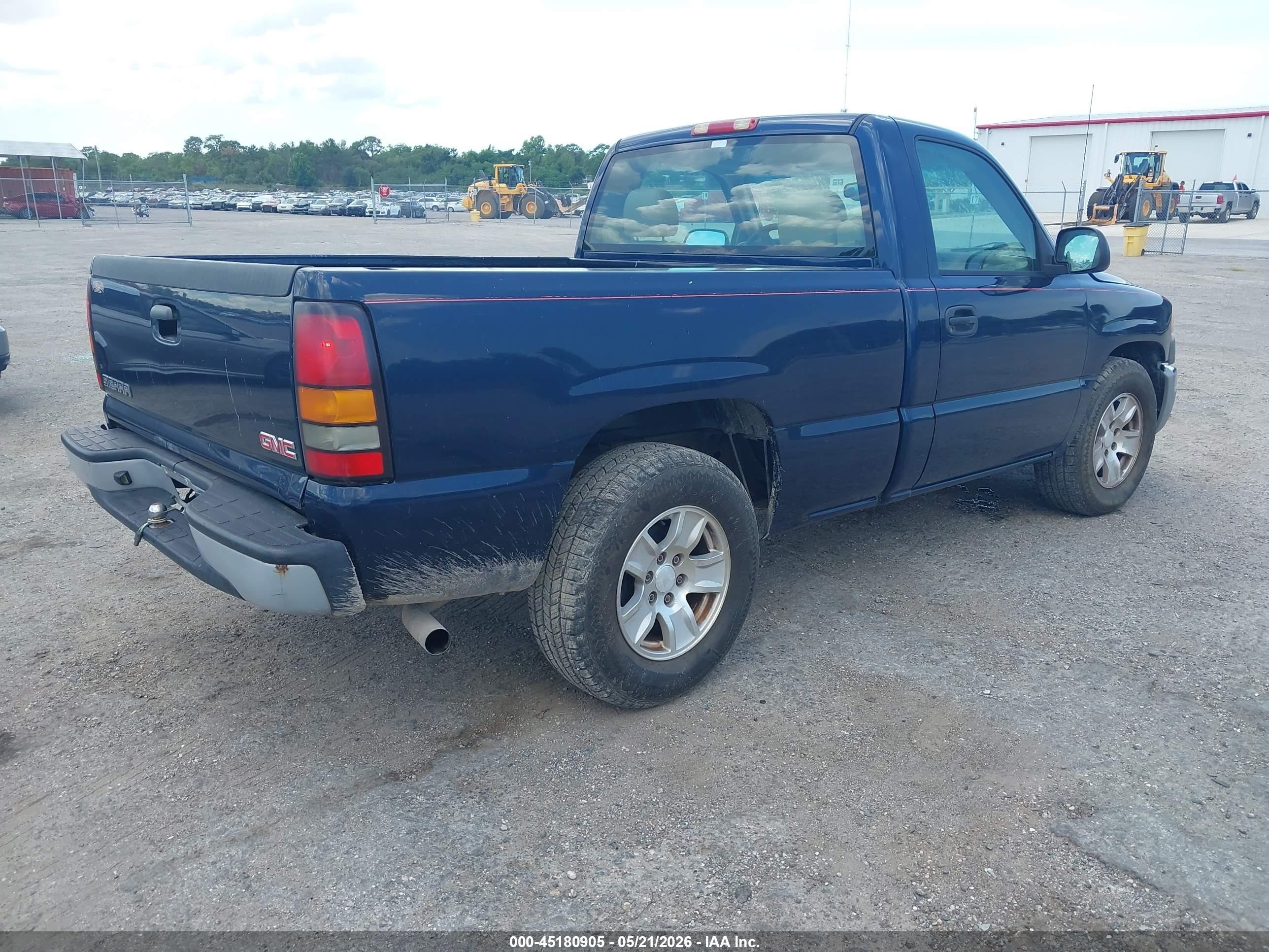 2007 Gmc Sierra 1500 Classic Work Dark Blue vin: 3GTEC14X47G229295