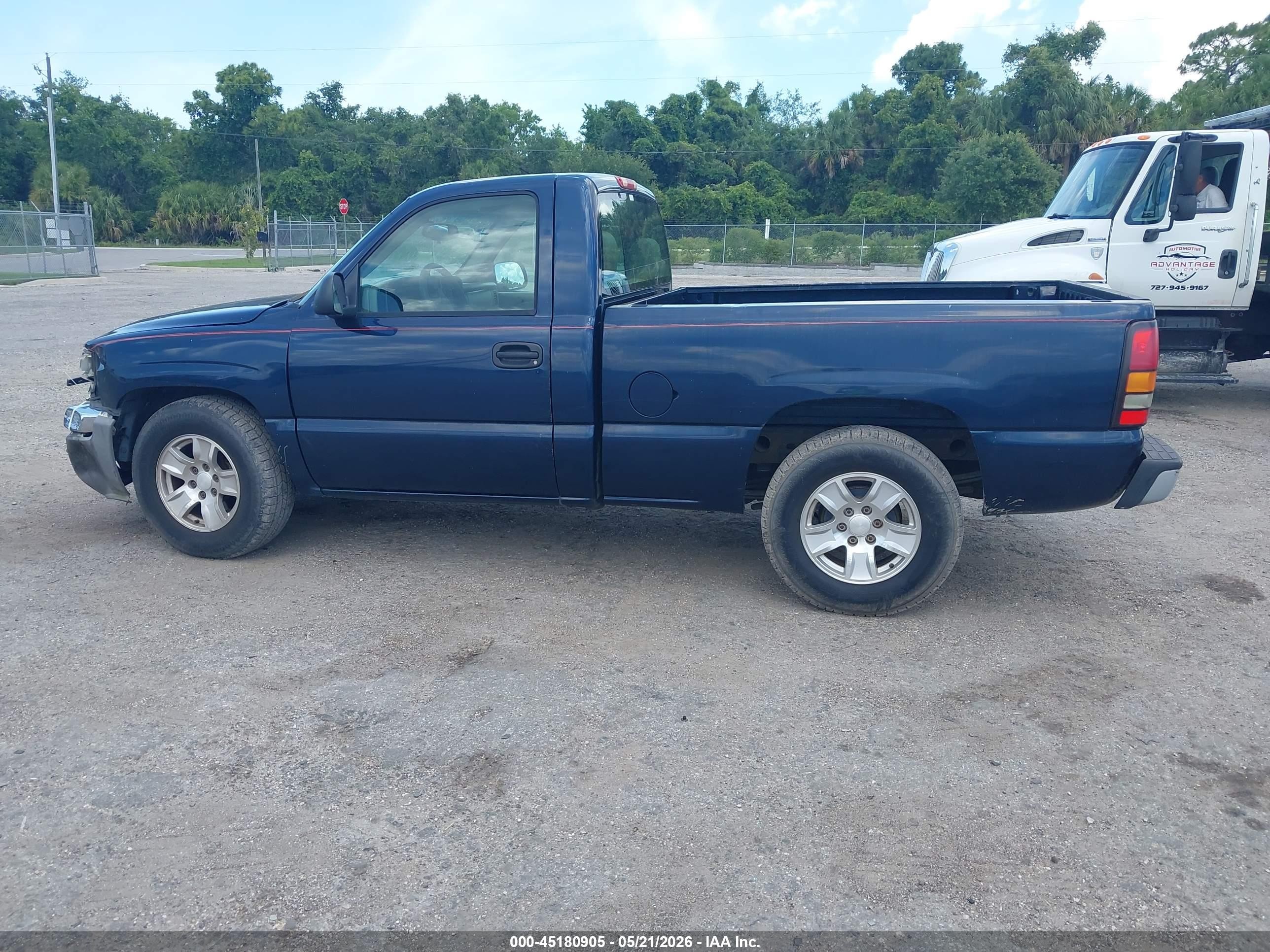 2007 Gmc Sierra 1500 Classic Work Dark Blue vin: 3GTEC14X47G229295
