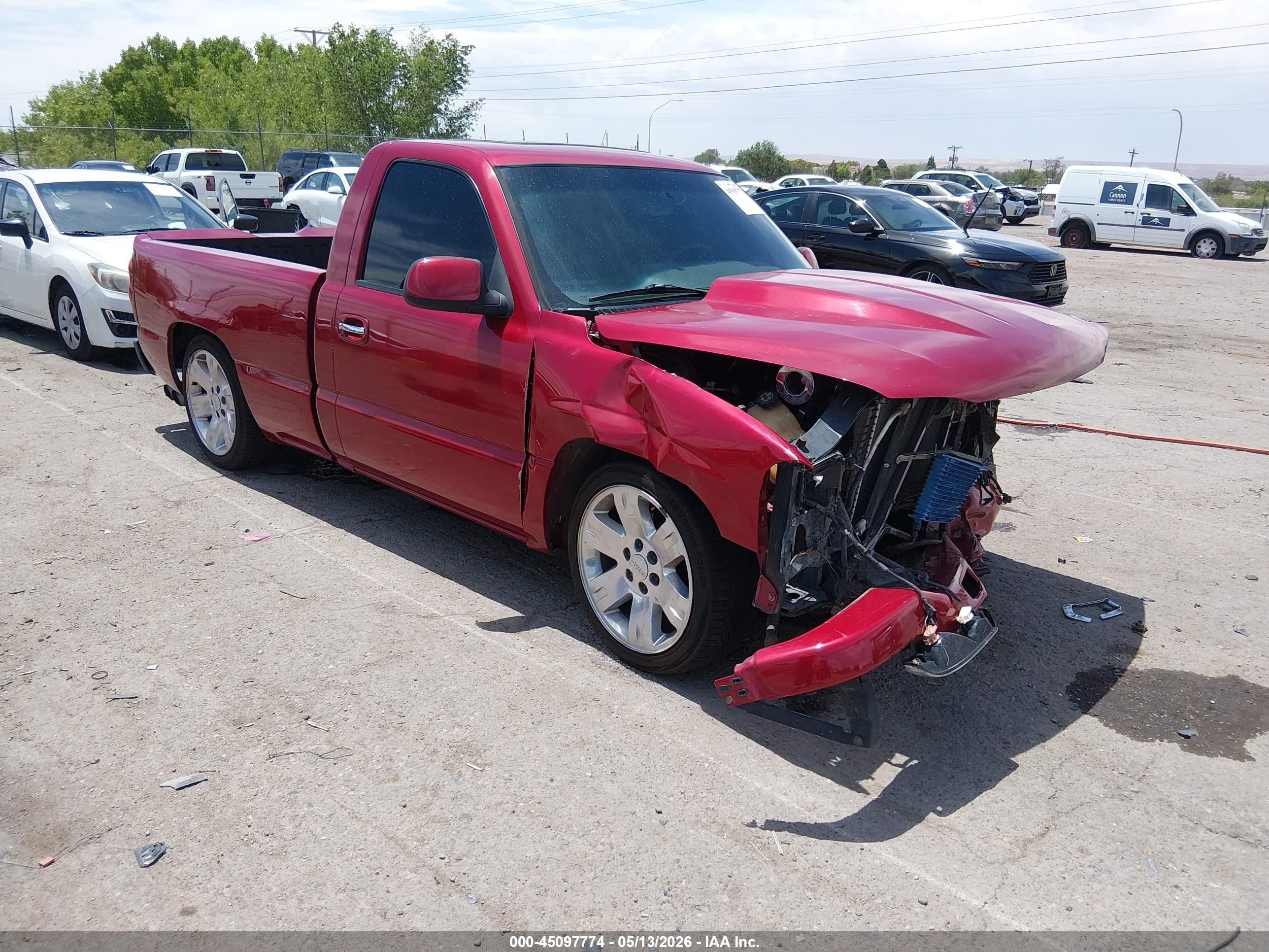 2006 Gmc Sierra 1500 Work Truck Red vin: 3GTEC14X86G222252