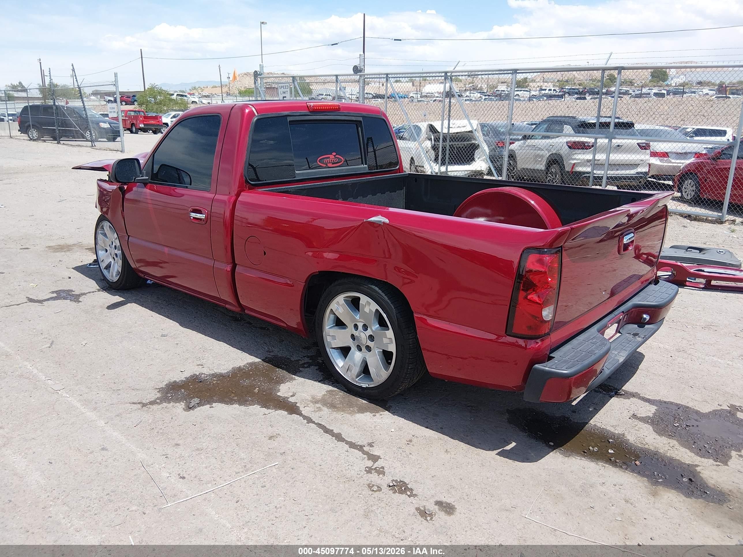 2006 Gmc Sierra 1500 Work Truck Red vin: 3GTEC14X86G222252