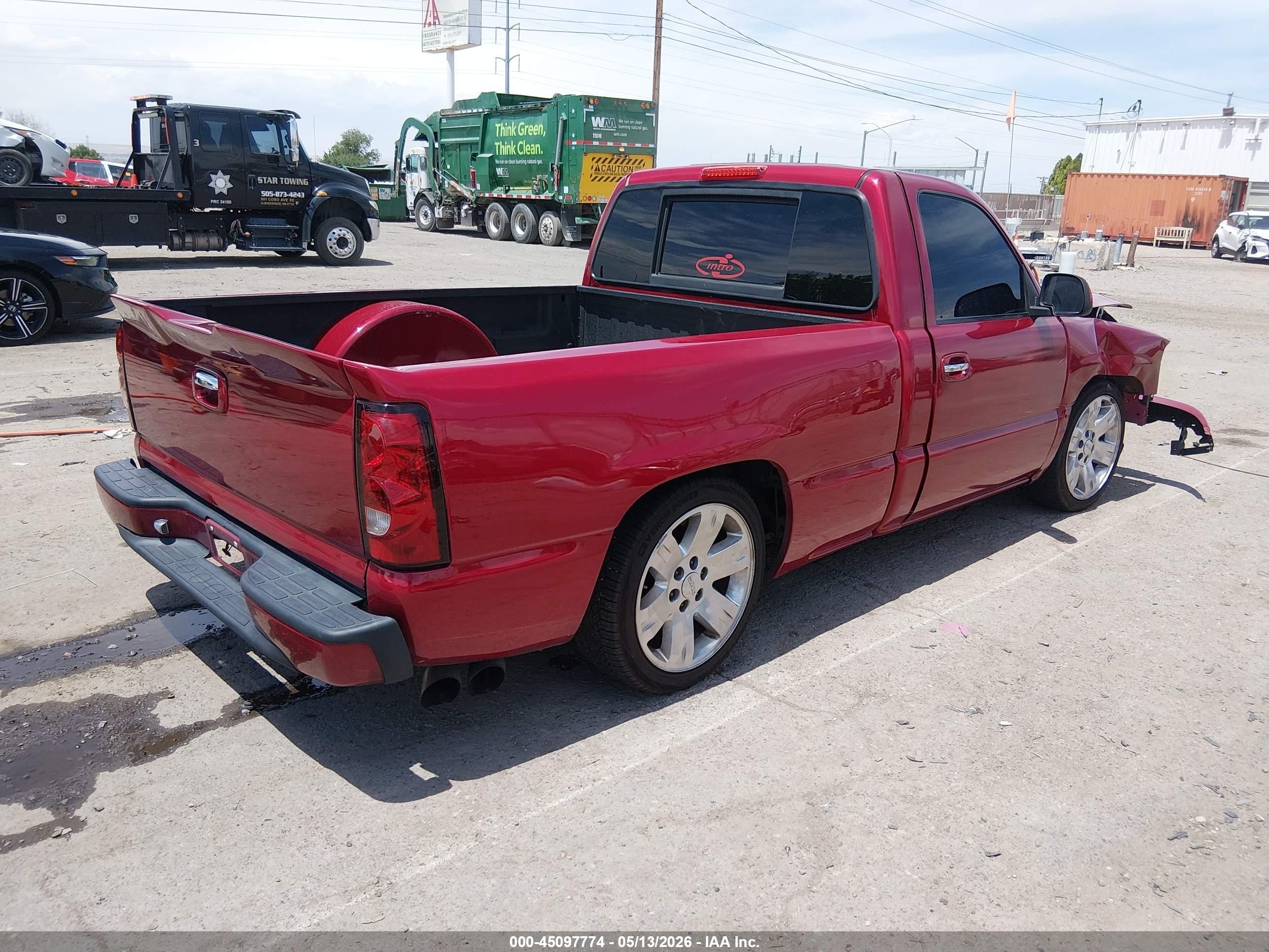 2006 Gmc Sierra 1500 Work Truck Red vin: 3GTEC14X86G222252