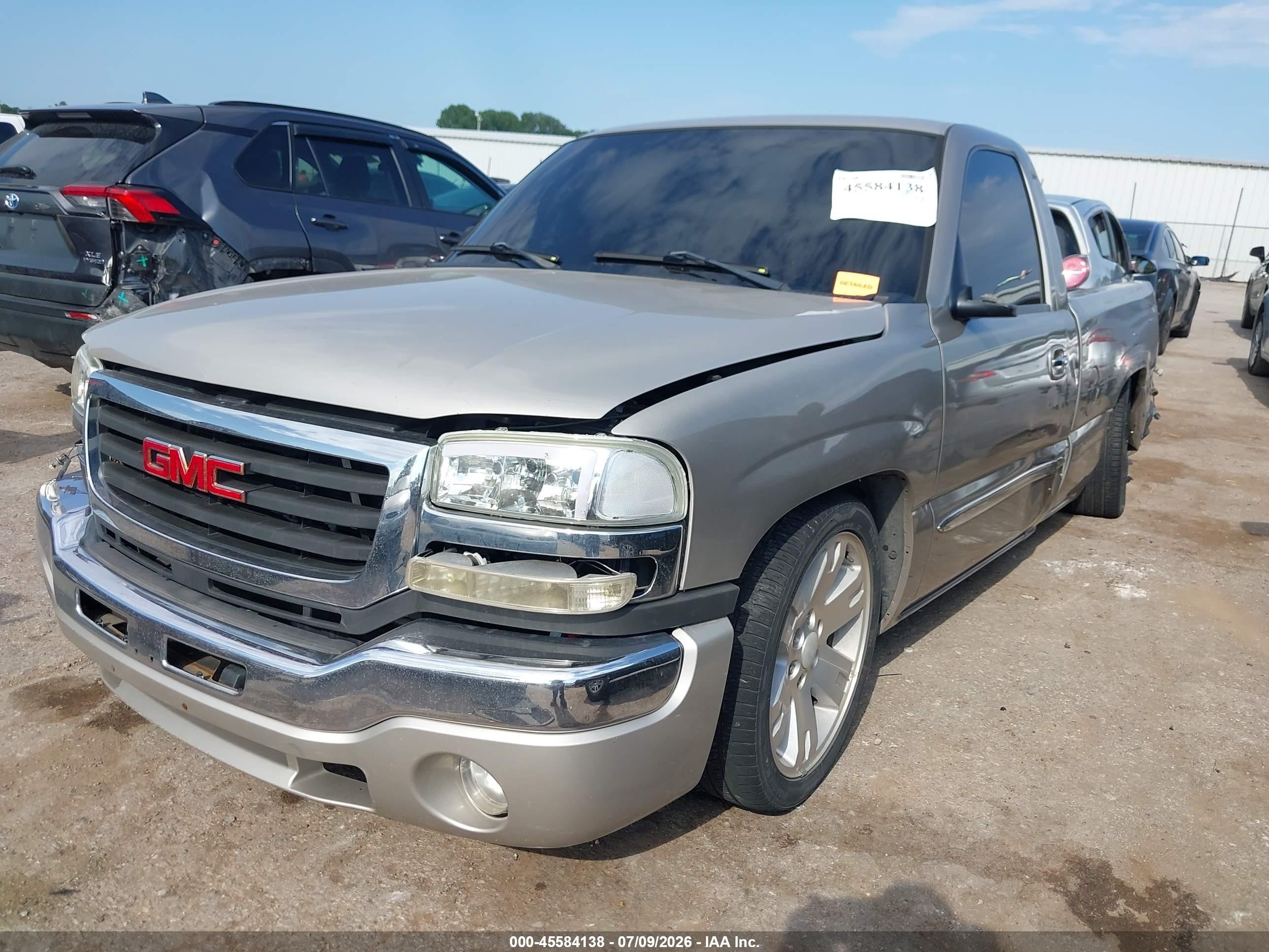 2007 Gmc Sierra 1500 Classic Sle1 Silver vin: 3GTEC14Z27G208527