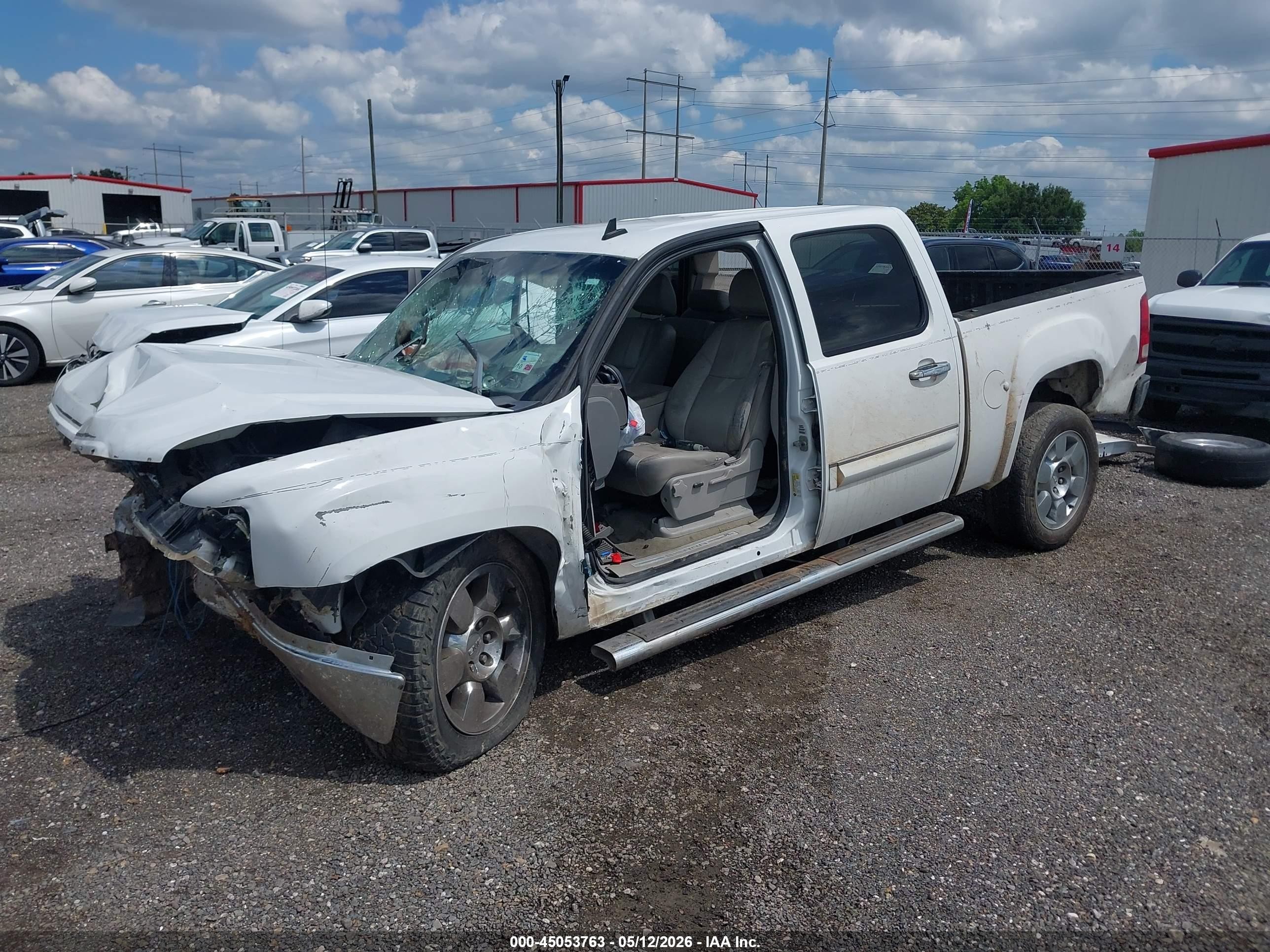 2009 Gmc Sierra 1500 Sle White vin: 3GTEC23029G255164