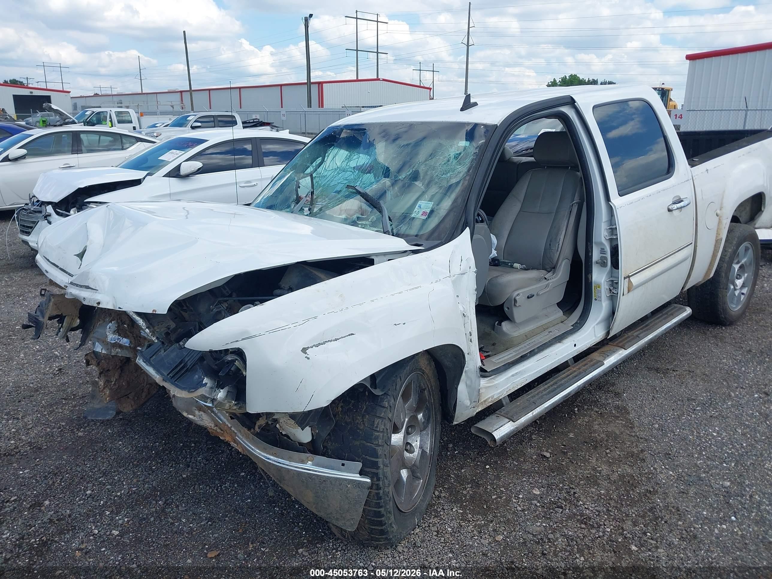 2009 Gmc Sierra 1500 Sle White vin: 3GTEC23029G255164