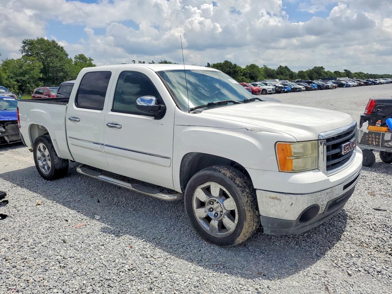 2009 Gmc Sierra C1500 Sle White vin: 3GTEC23039G268554
