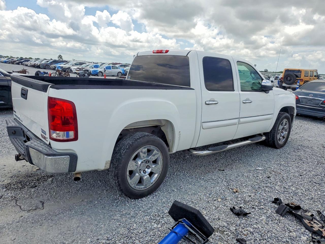 2009 Gmc Sierra C1500 Sle White vin: 3GTEC23039G268554