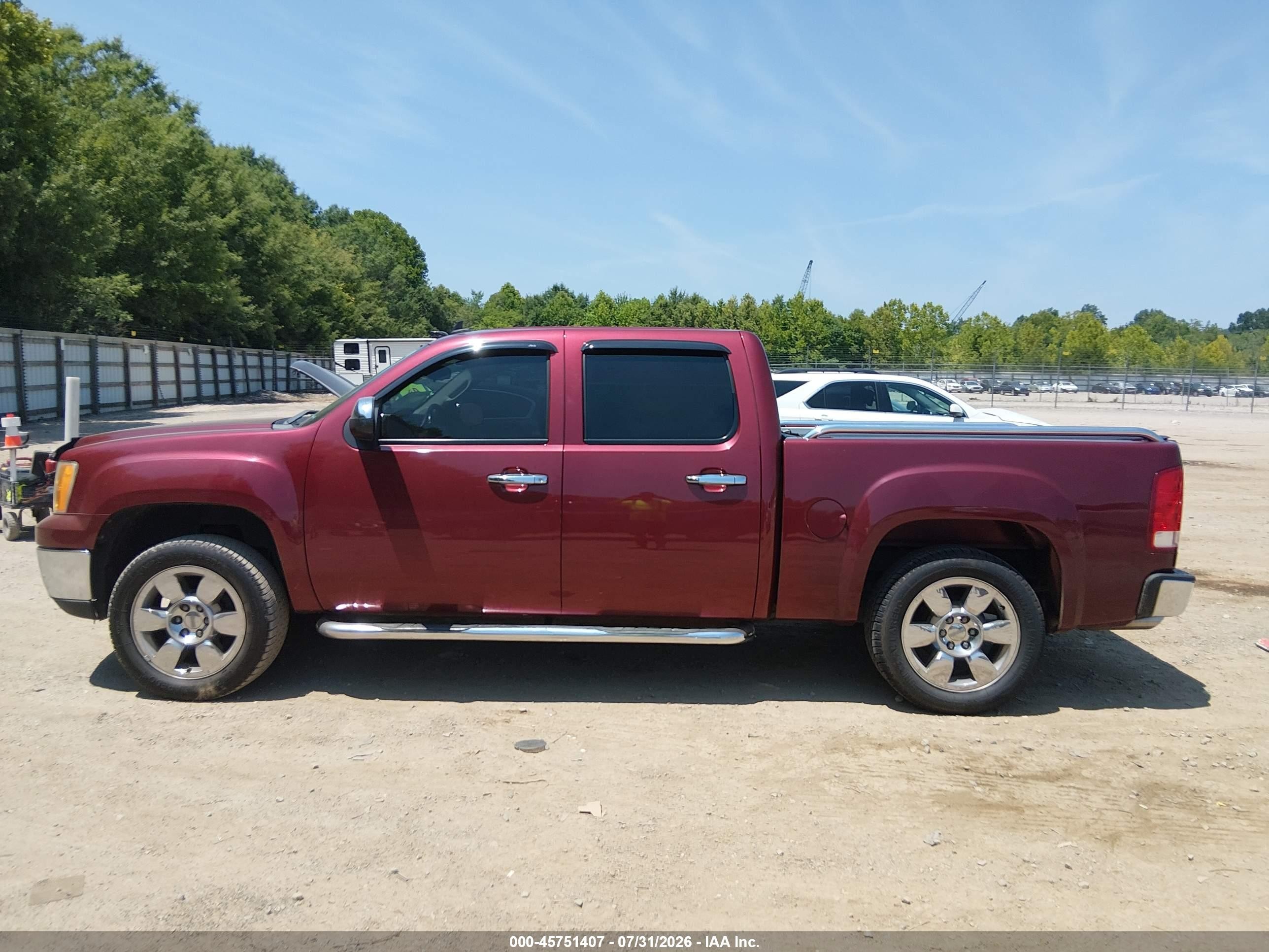 2009 Gmc Sierra 1500 Sle Темно-бордовый vin: 3GTEC23069G217646