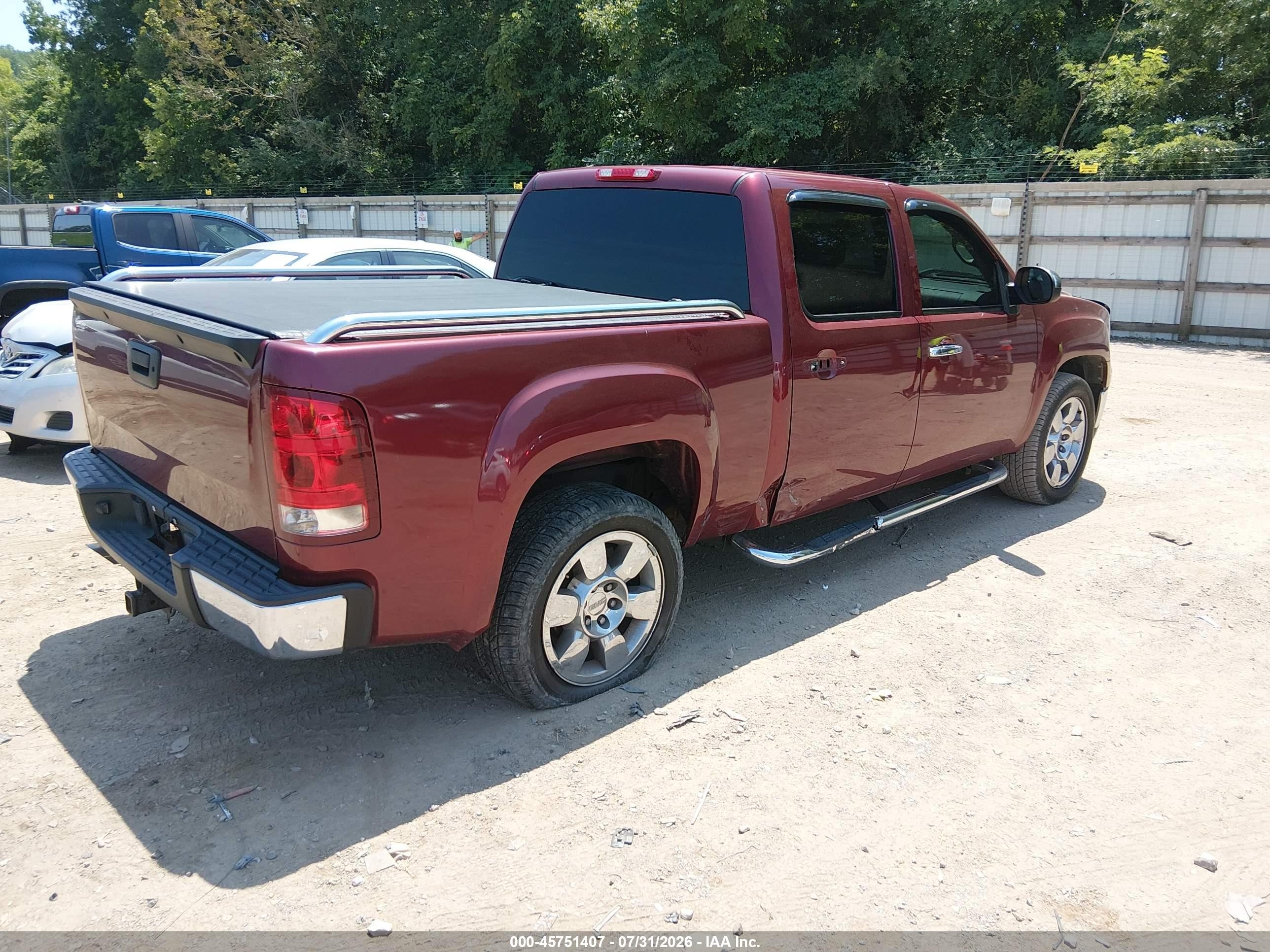 2009 Gmc Sierra 1500 Sle Темно-бордовый vin: 3GTEC23069G217646