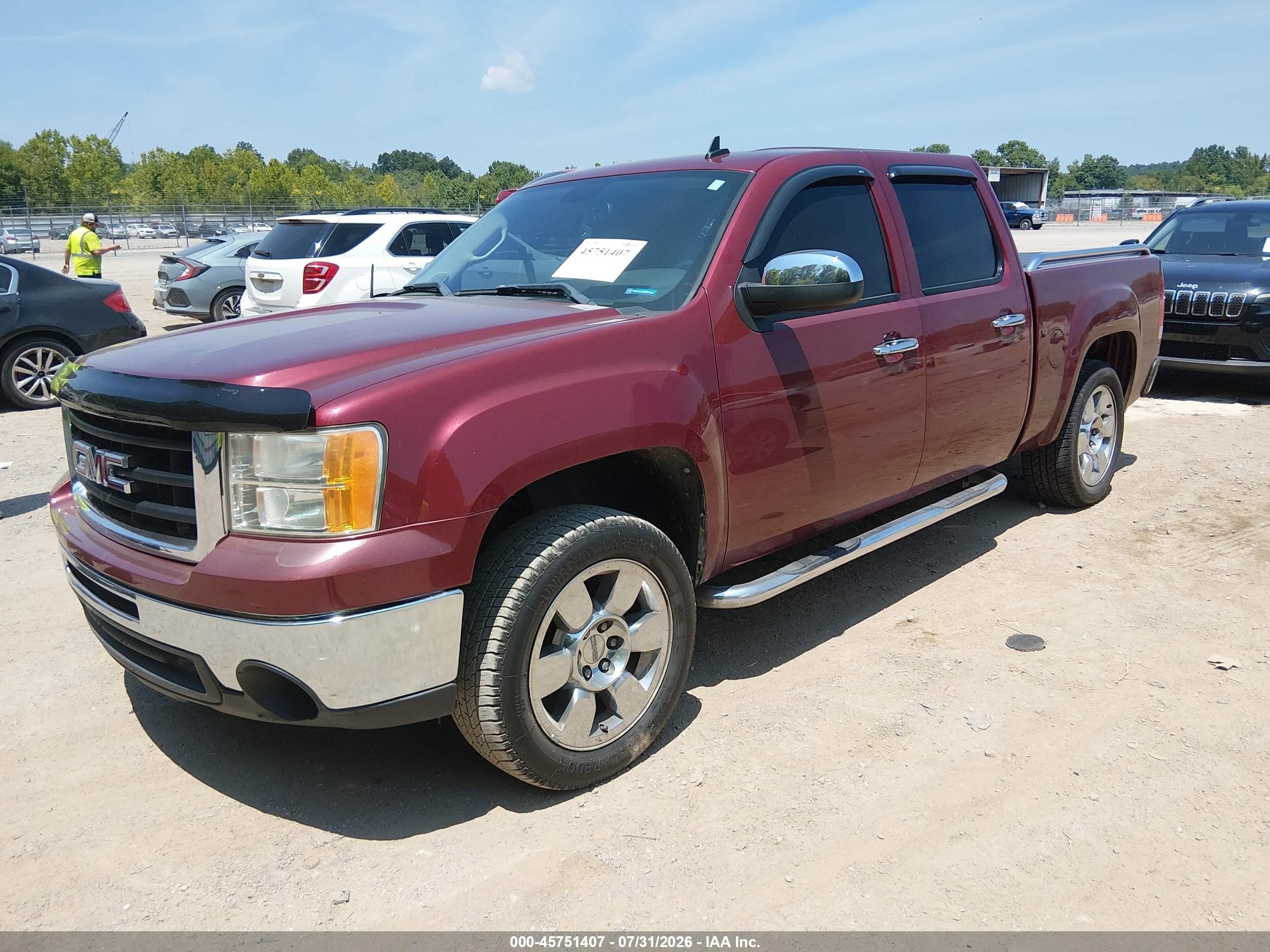 2009 Gmc Sierra 1500 Sle Темно-бордовый vin: 3GTEC23069G217646