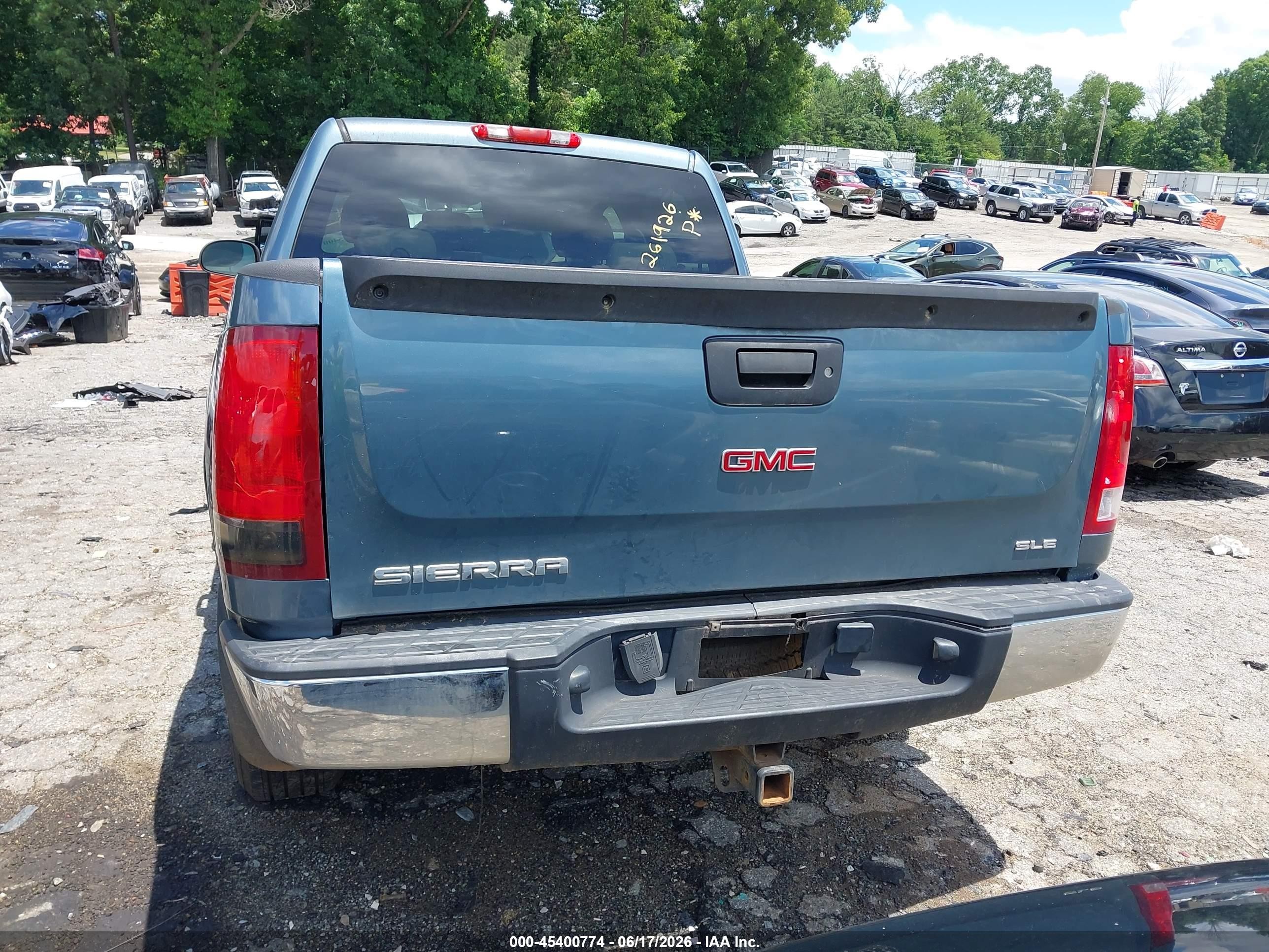2009 Gmc Sierra 1500 Sle Dark Blue vin: 3GTEC23079G202699