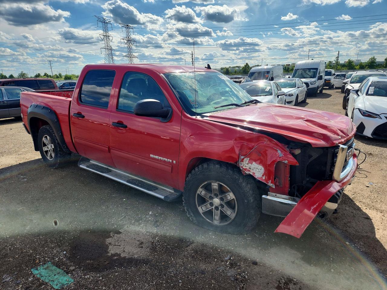 2009 Gmc Sierra C1500 Sle Red vin: 3GTEC23099G182701
