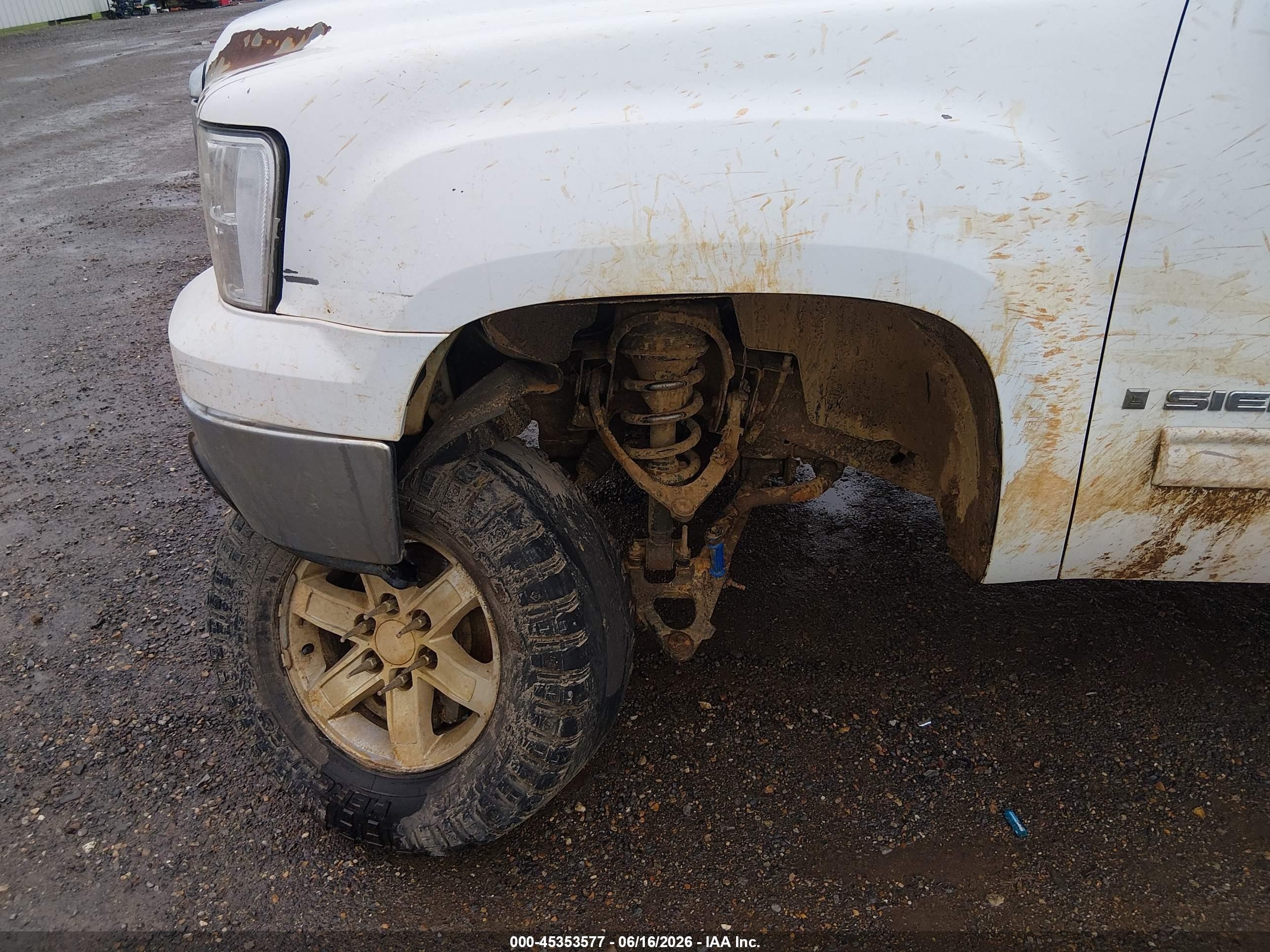2009 Gmc Sierra 1500 Sle White vin: 3GTEC23099G250575