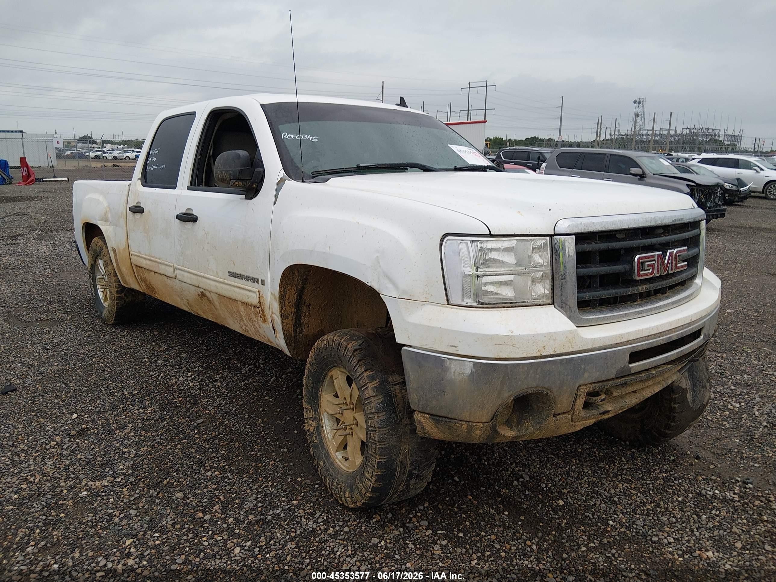 2009 Gmc Sierra 1500 Sle White vin: 3GTEC23099G250575