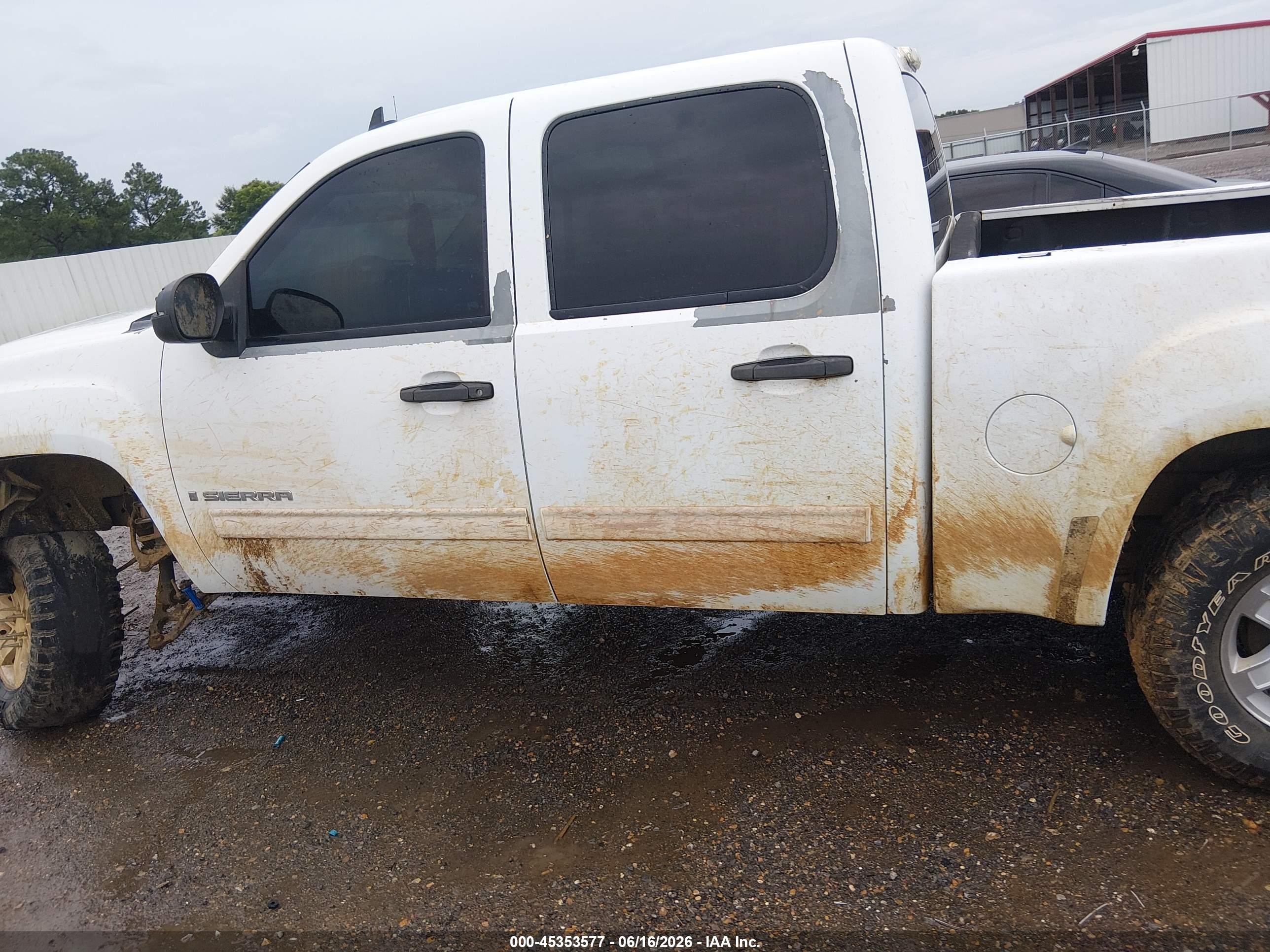 2009 Gmc Sierra 1500 Sle White vin: 3GTEC23099G250575