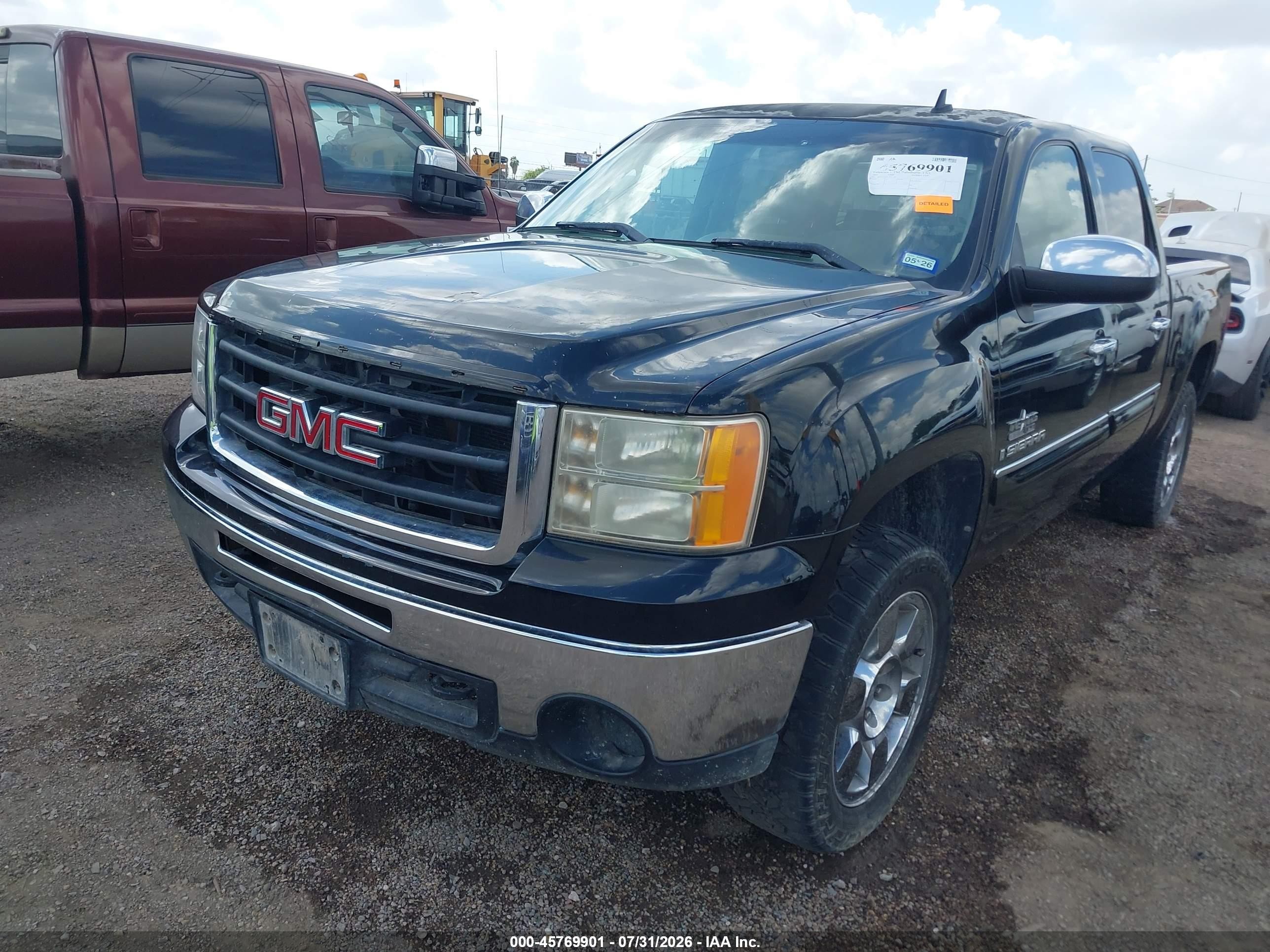 2009 Gmc Sierra 1500 Sle Черный vin: 3GTEC23J59G161305