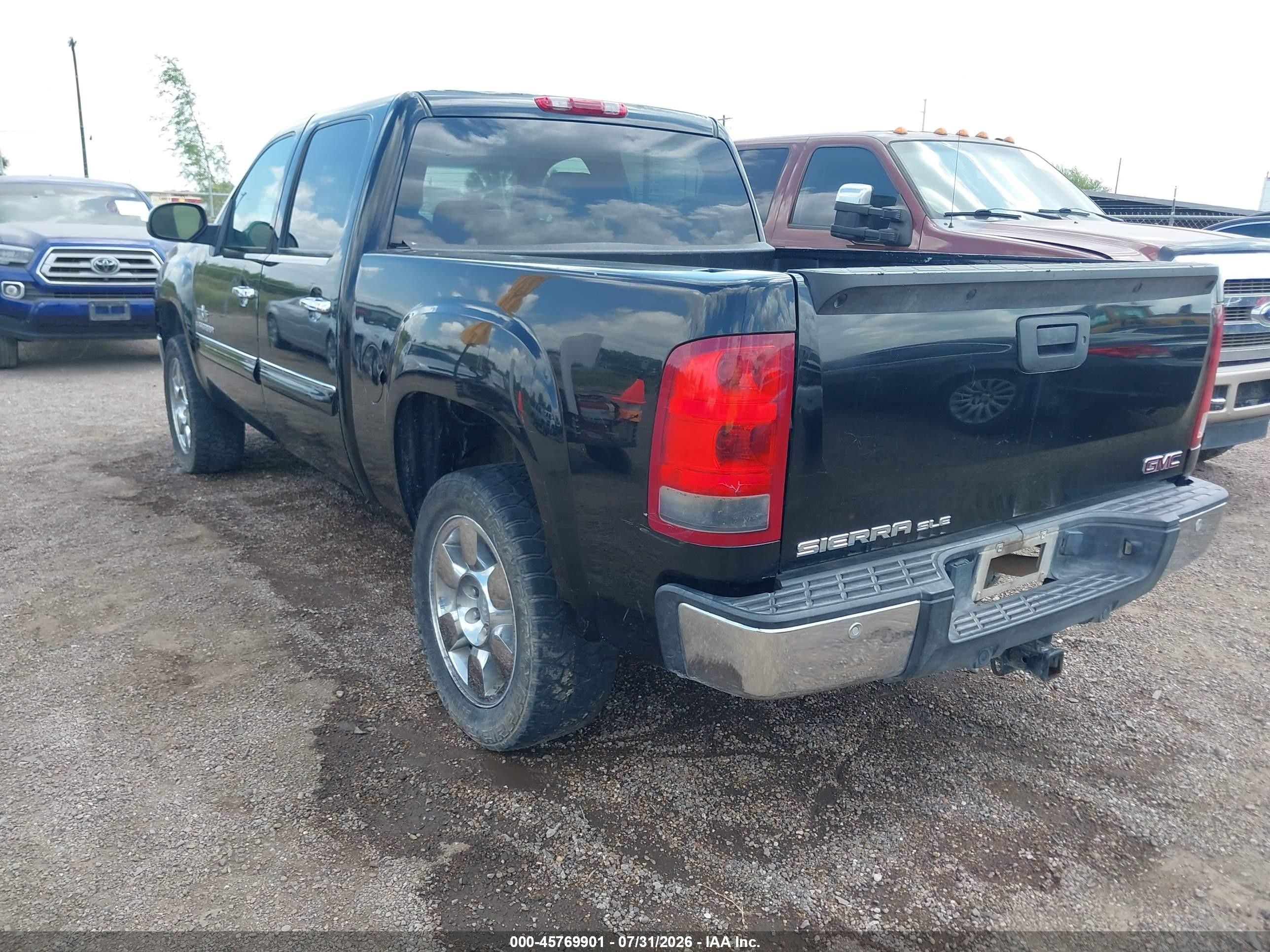 2009 Gmc Sierra 1500 Sle Черный vin: 3GTEC23J59G161305