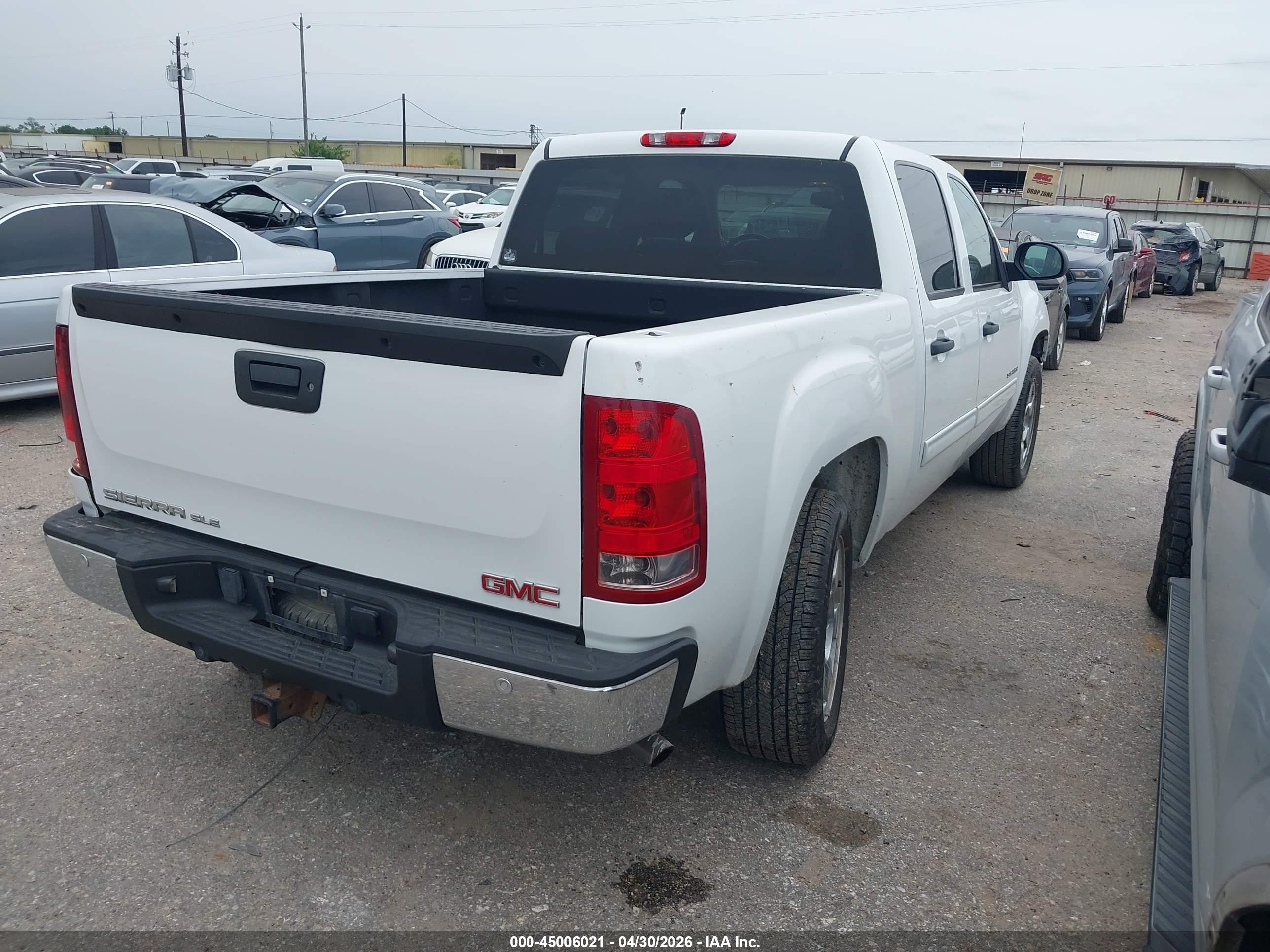 2009 Gmc Sierra 1500 Sle White vin: 3GTEC23J59G281265