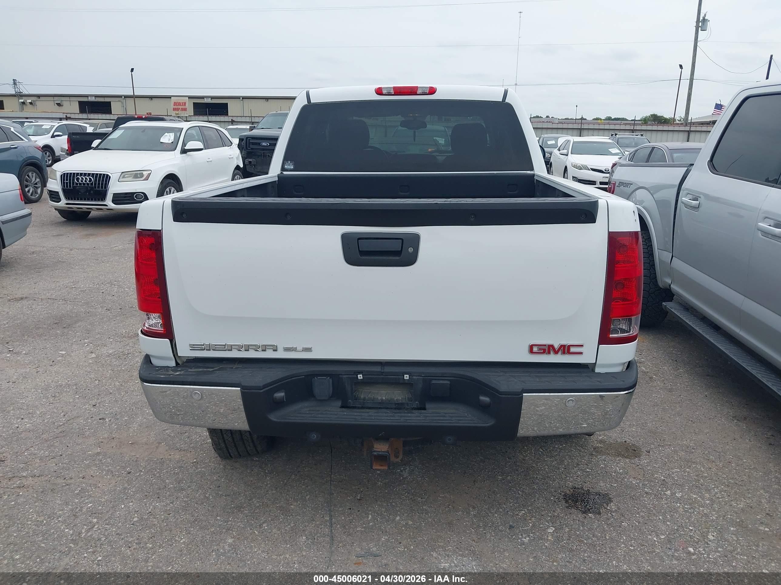 2009 Gmc Sierra 1500 Sle White vin: 3GTEC23J59G281265