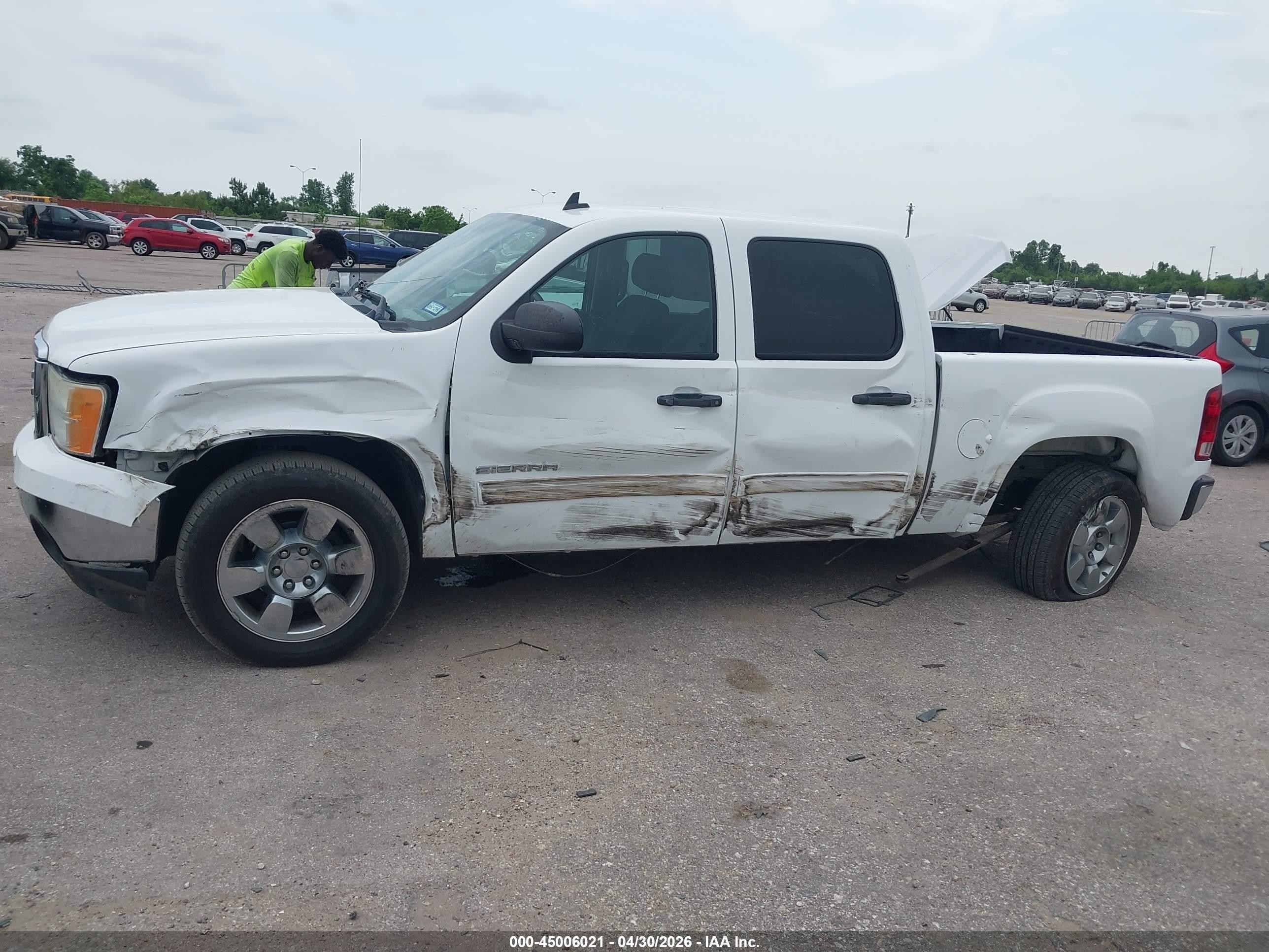 2009 Gmc Sierra 1500 Sle White vin: 3GTEC23J59G281265