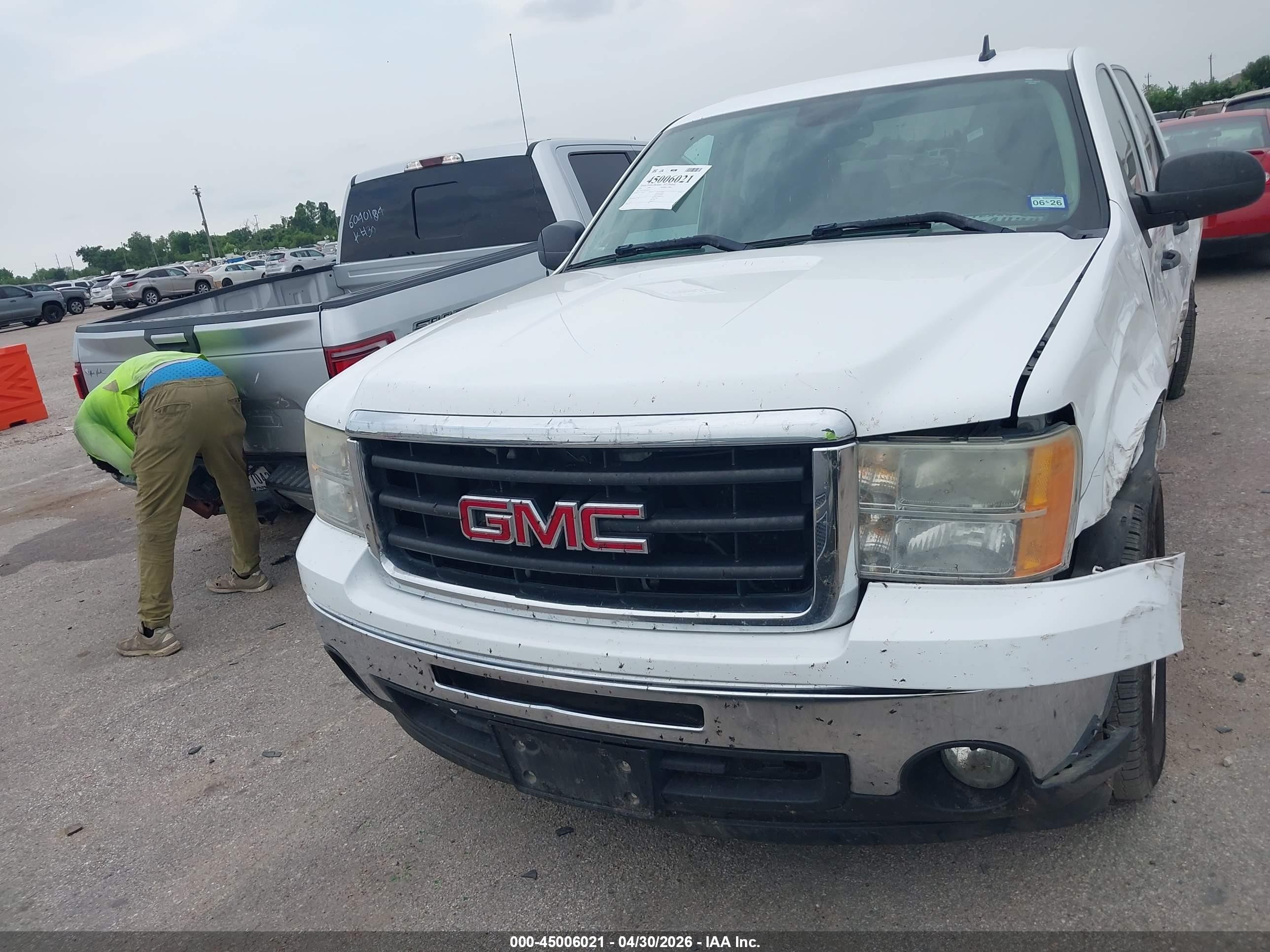 2009 Gmc Sierra 1500 Sle White vin: 3GTEC23J59G281265