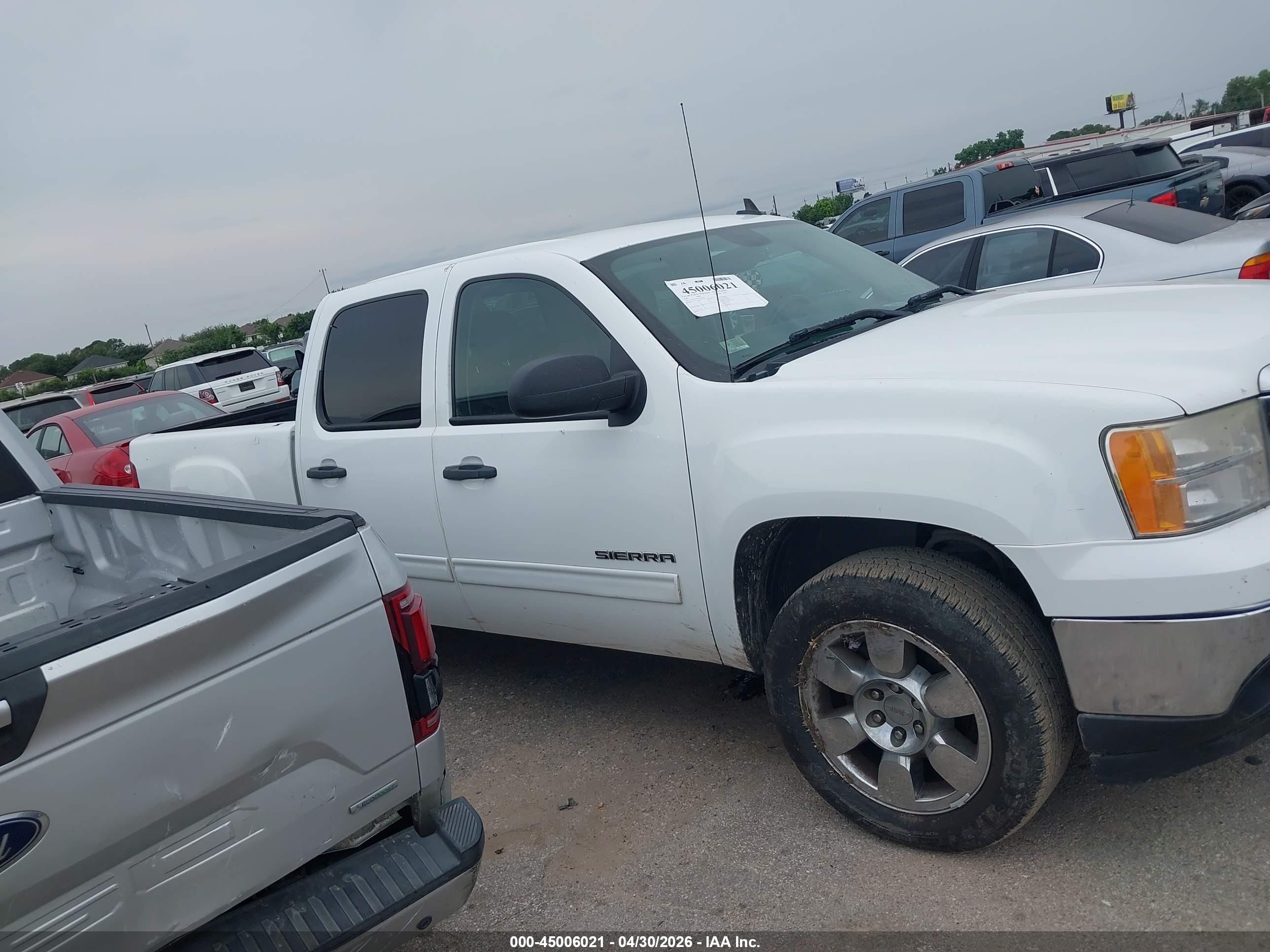 2009 Gmc Sierra 1500 Sle White vin: 3GTEC23J59G281265