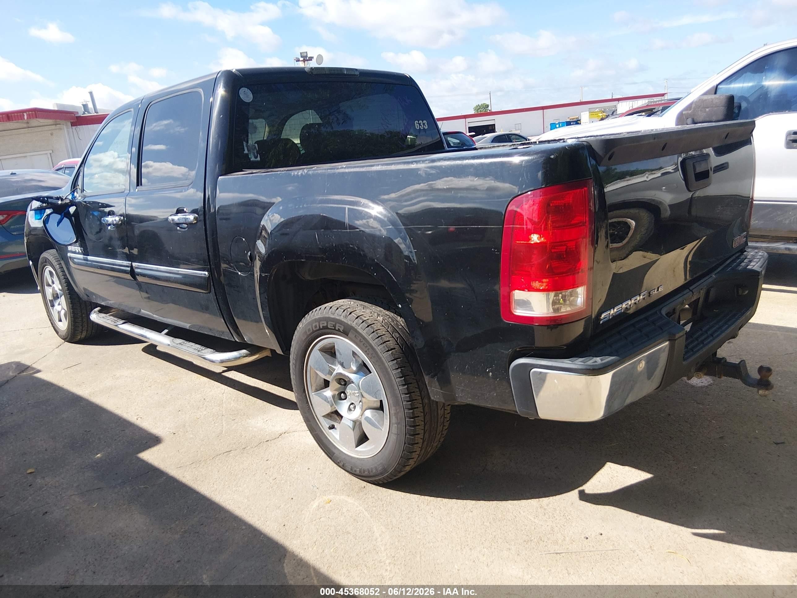 2009 Gmc Sierra 1500 Sle Black vin: 3GTEC23J69G173835