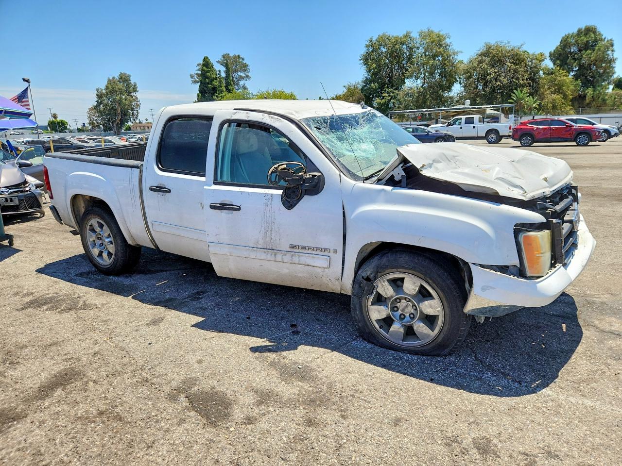 2009 Gmc Sierra C1500 Sle White vin: 3GTEC23J69G226954