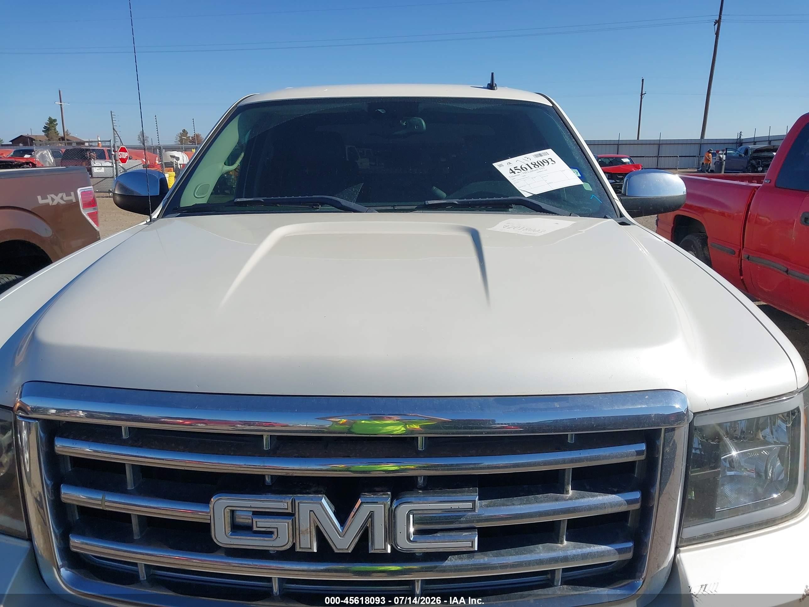 2009 Gmc Sierra 1500 Slt White vin: 3GTEC33J69G164140