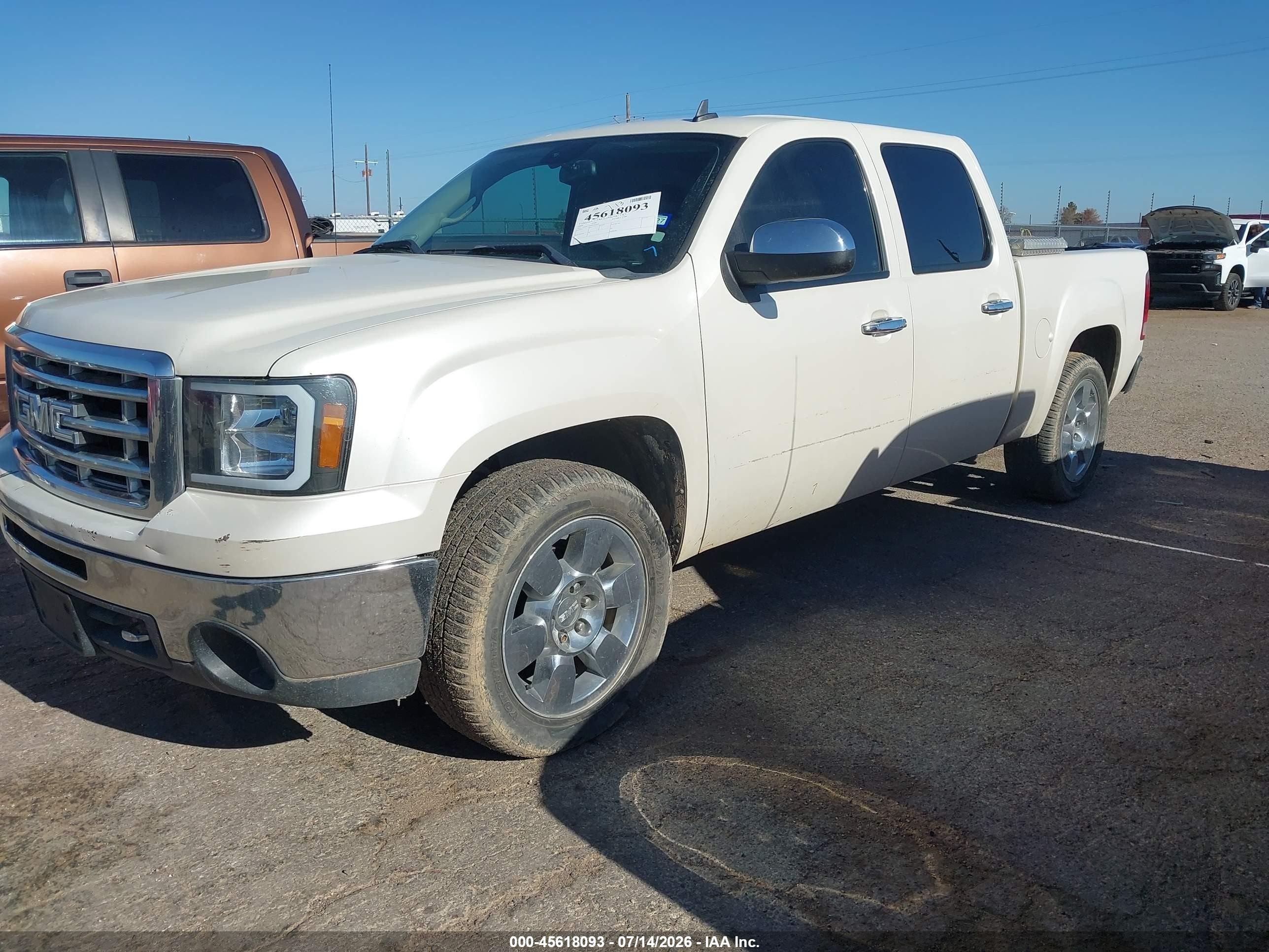 2009 Gmc Sierra 1500 Slt White vin: 3GTEC33J69G164140