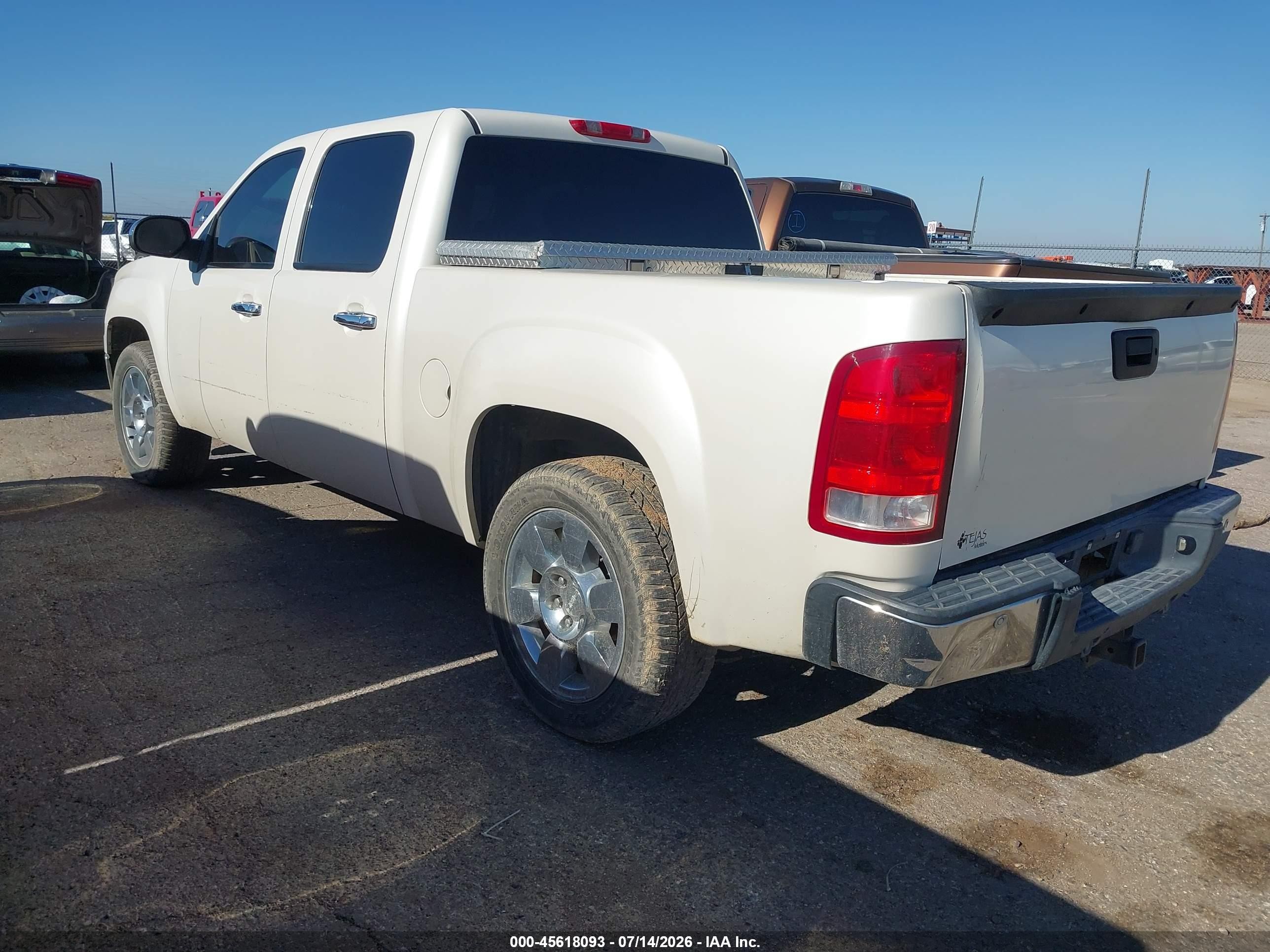 2009 Gmc Sierra 1500 Slt White vin: 3GTEC33J69G164140