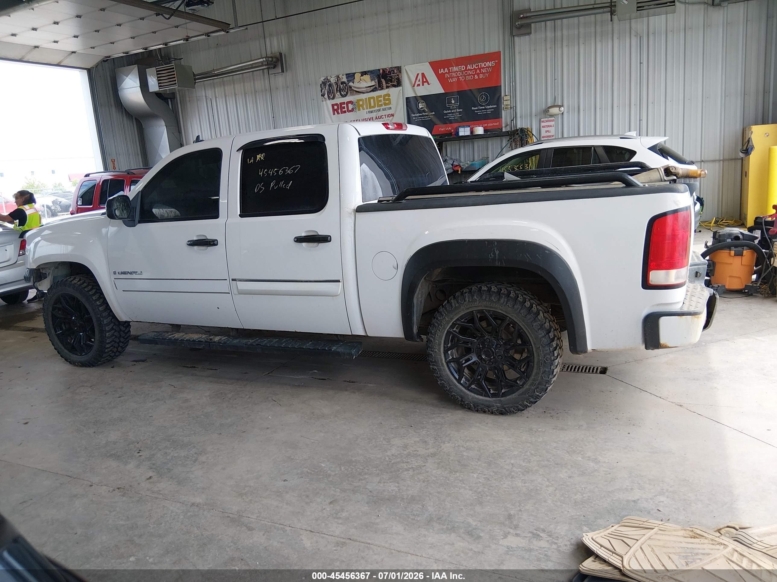 2009 Gmc Sierra 1500 Denali White vin: 3GTEK03289G270020