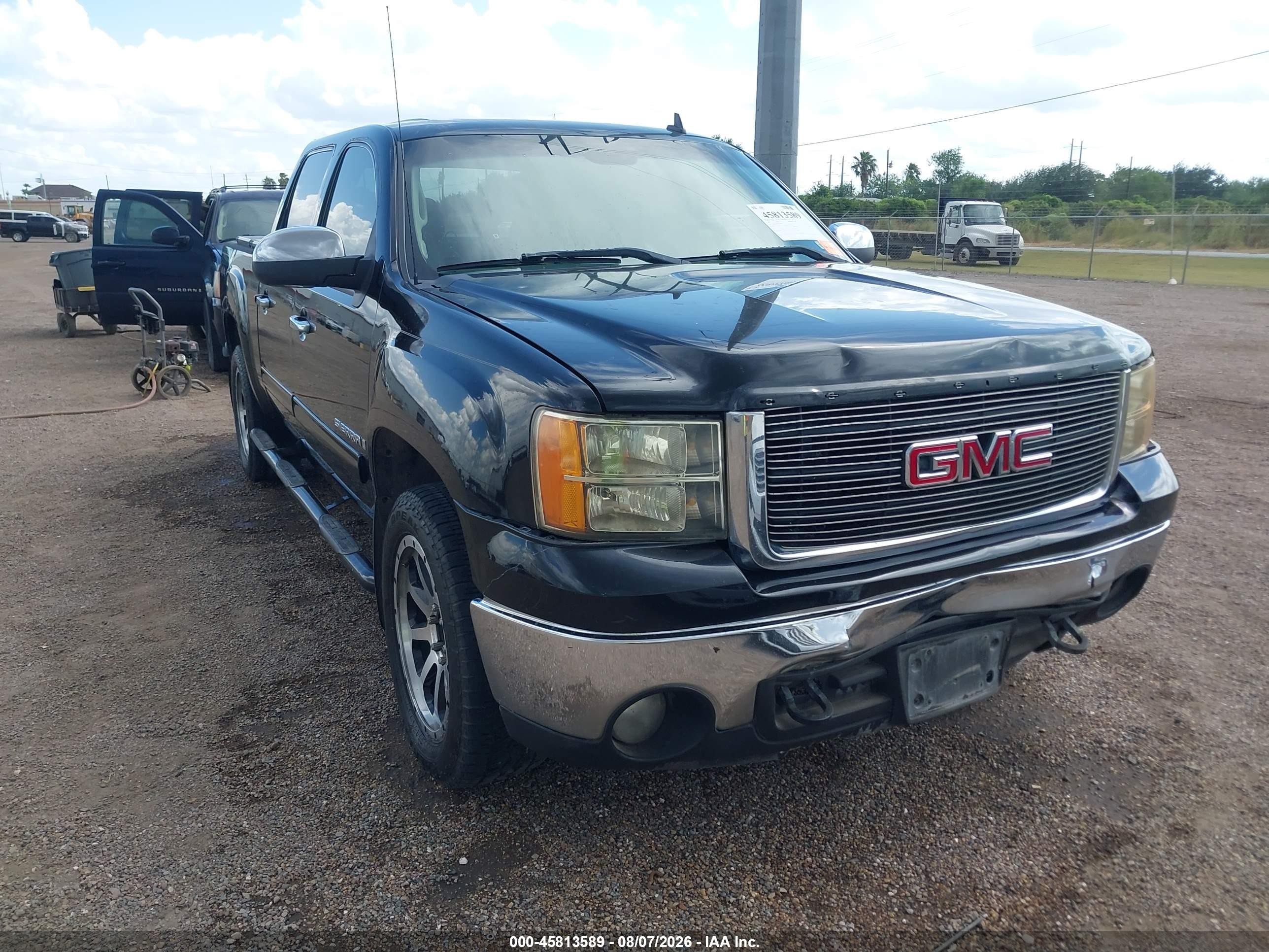 2007 Gmc Sierra 1500 Slt Black vin: 3GTEK13317G548400