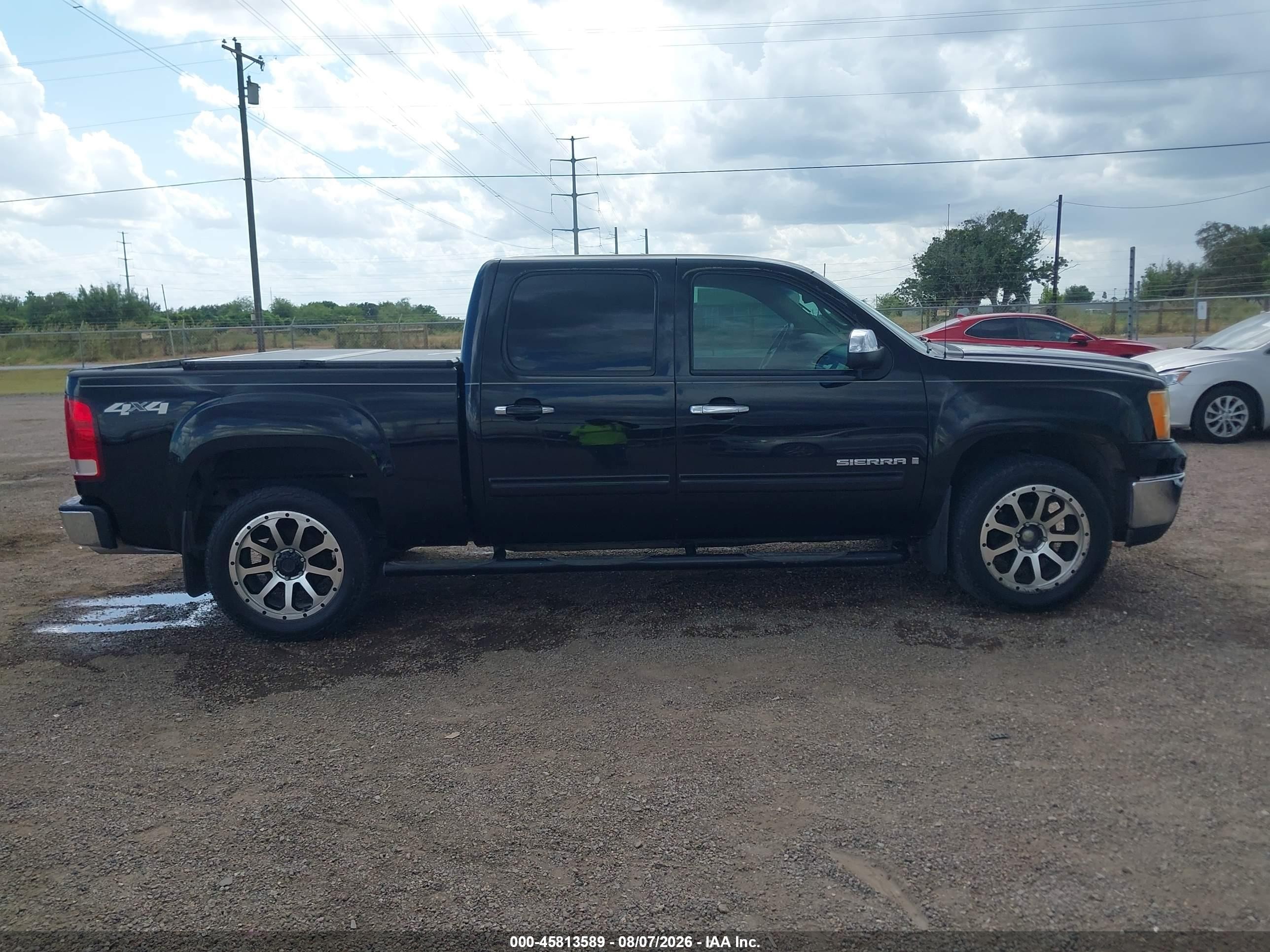 2007 Gmc Sierra 1500 Slt Black vin: 3GTEK13317G548400