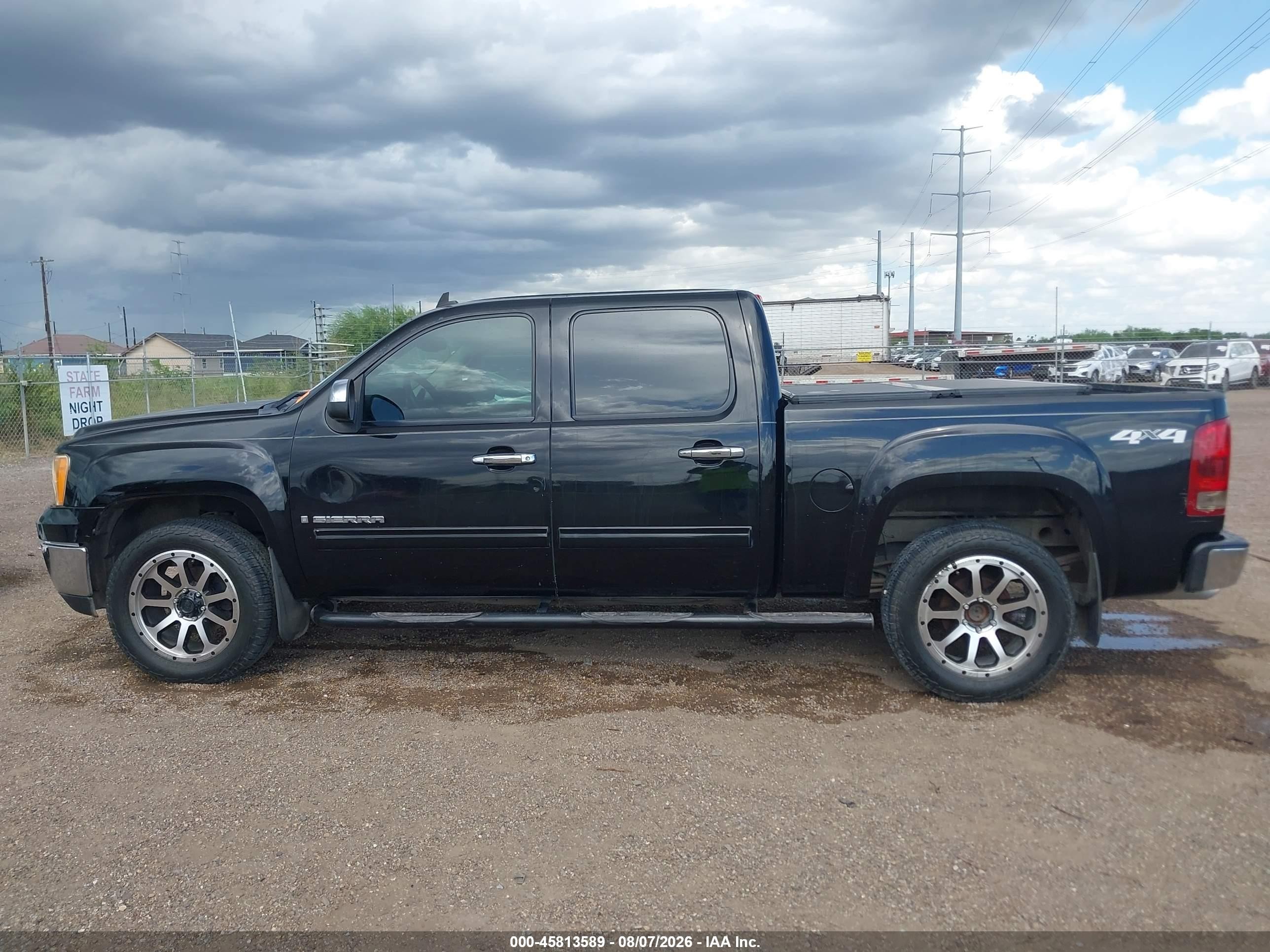 2007 Gmc Sierra 1500 Slt Black vin: 3GTEK13317G548400