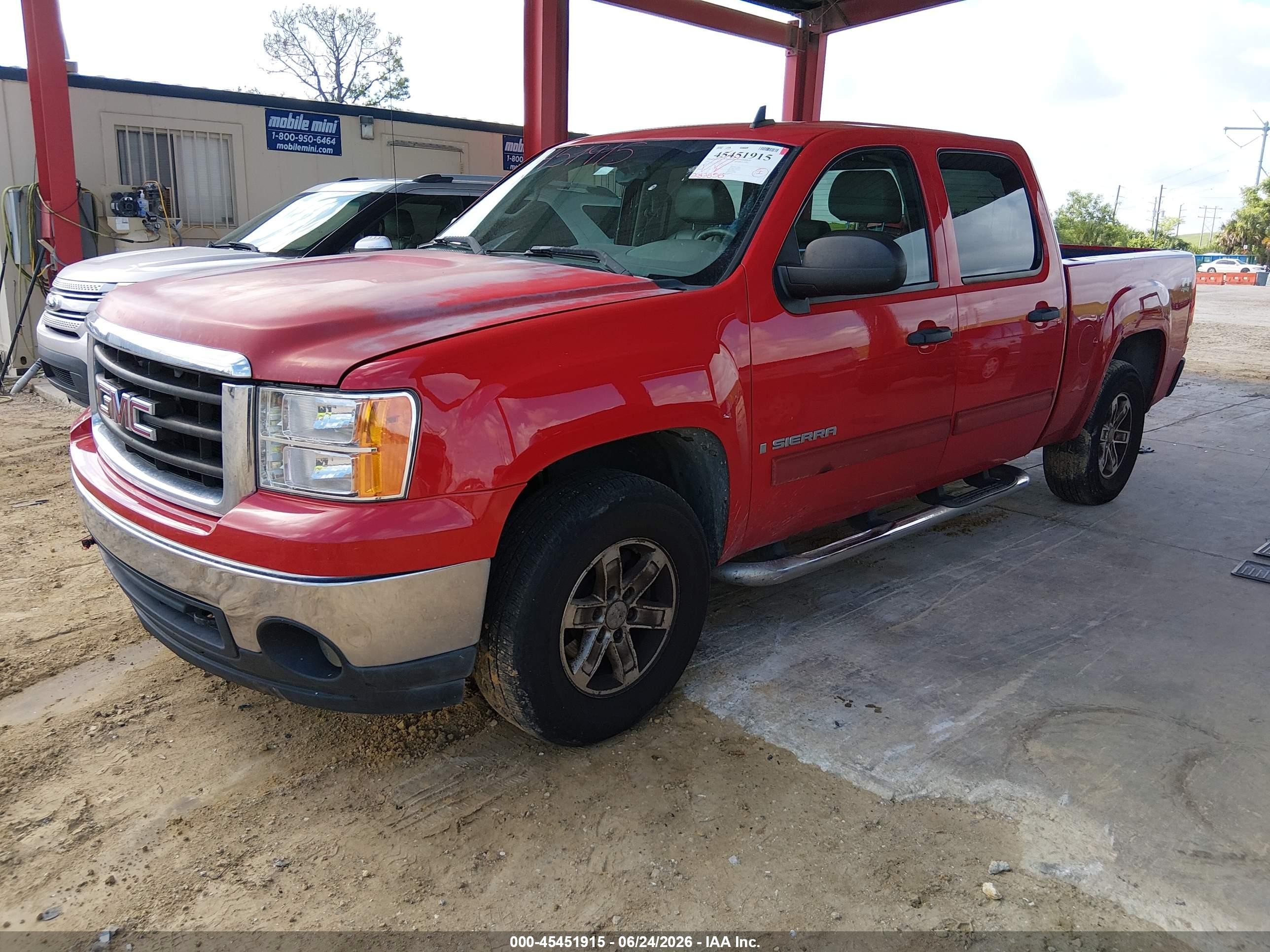 2007 Gmc Sierra 1500 Sle1 Красный vin: 3GTEK13327G543500