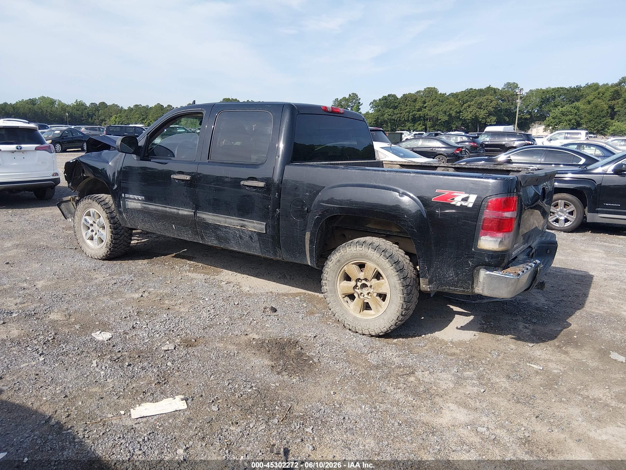 2007 Gmc Sierra 1500 Sle1 Black vin: 3GTEK13337G519013