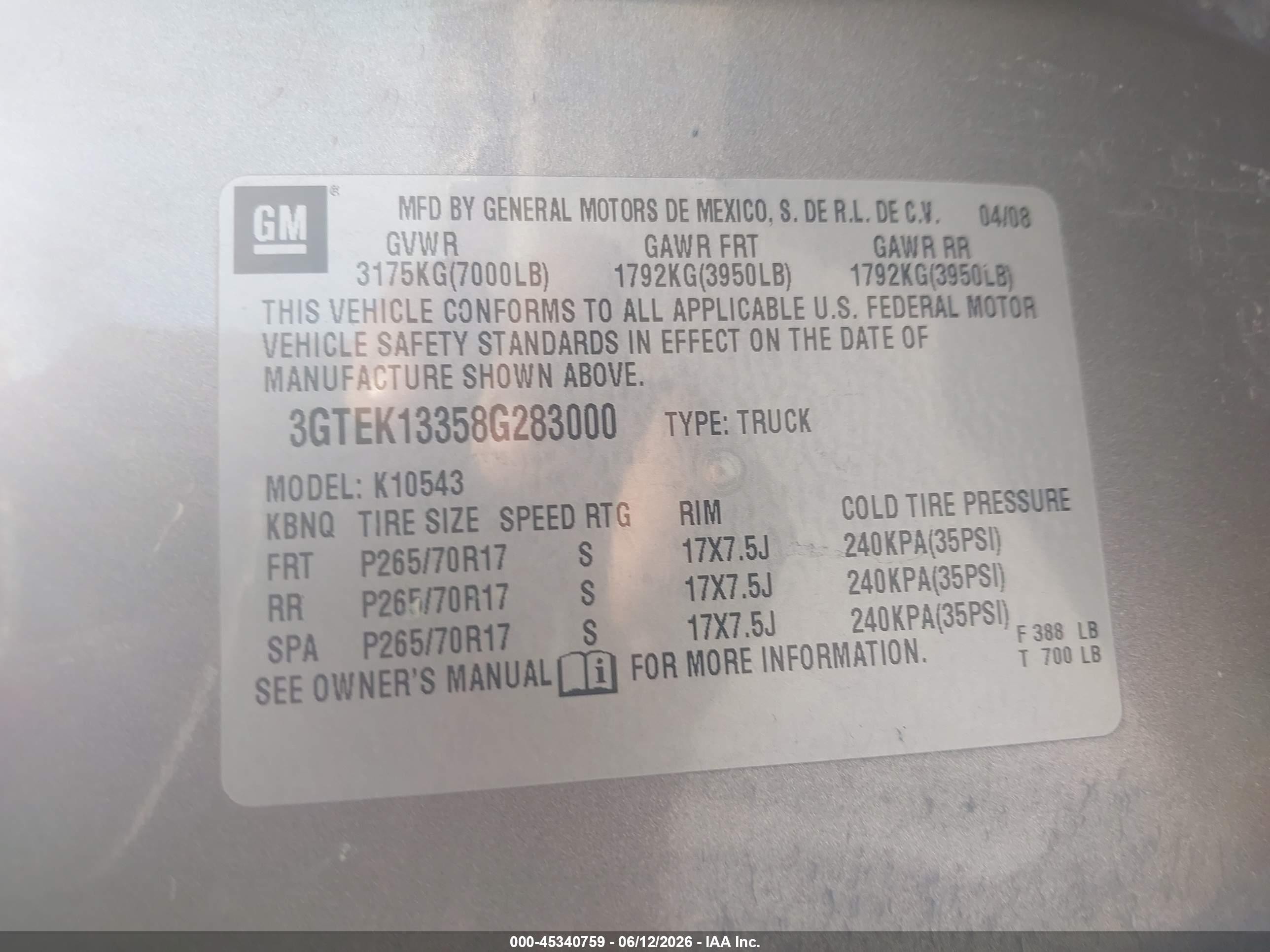 2008 Gmc Sierra 1500 Sle1 Gray vin: 3GTEK13358G283000