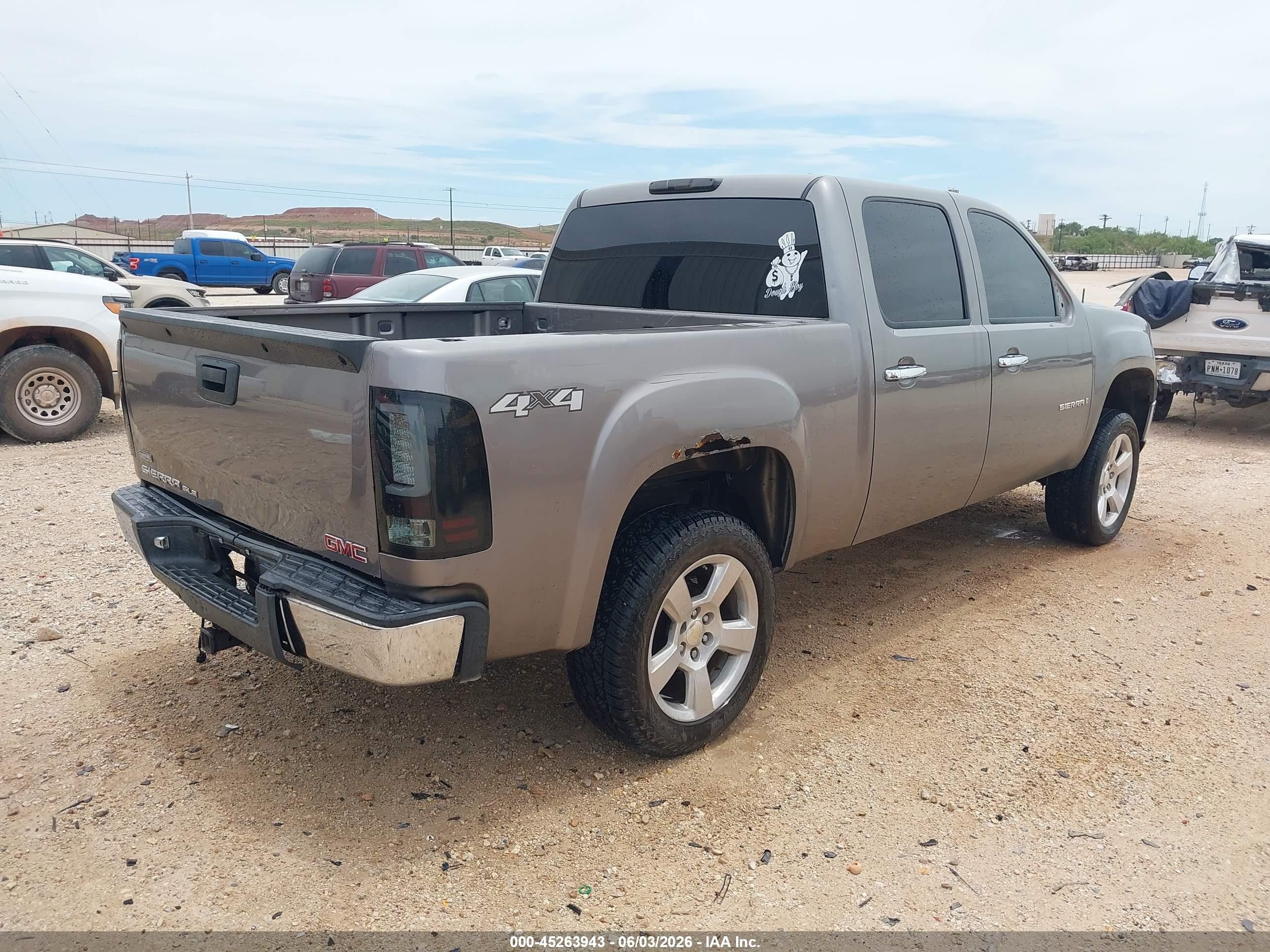 2008 Gmc Sierra 1500 Sle1 Gray vin: 3GTEK13378G308222