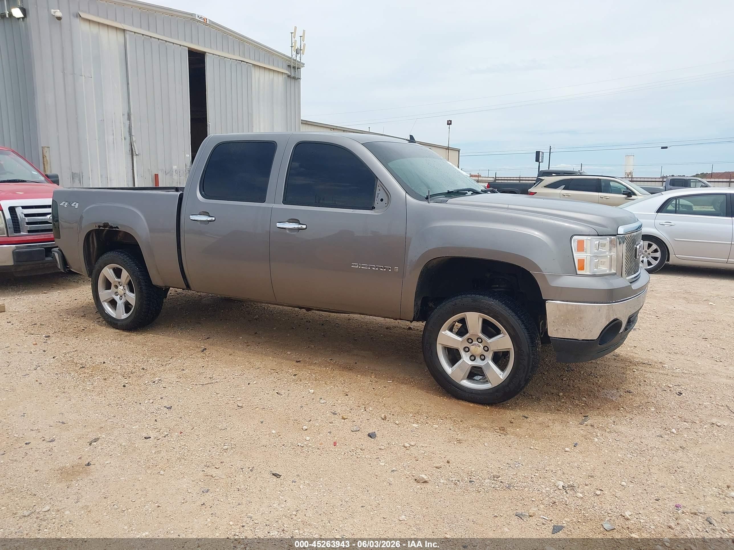 2008 Gmc Sierra 1500 Sle1 Gray vin: 3GTEK13378G308222