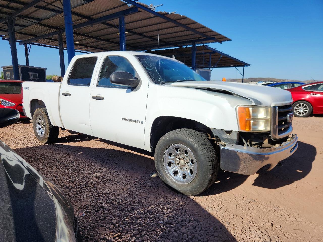 2009 Gmc Sierra K1500 Белый vin: 3GTEK13CX9G127858