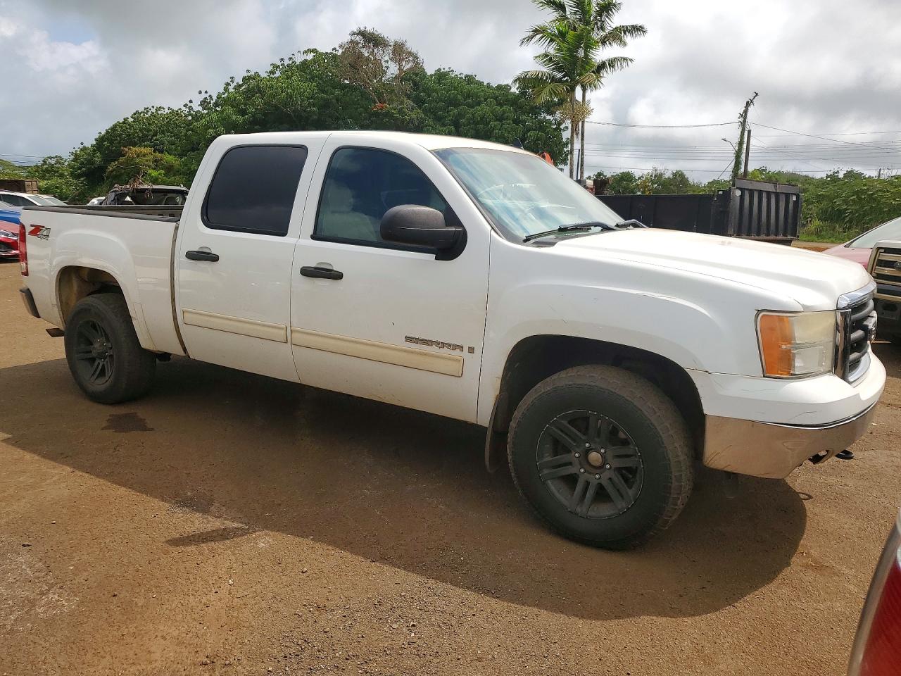 2008 Gmc Sierra K1500 White vin: 3GTEK13J68G261490
