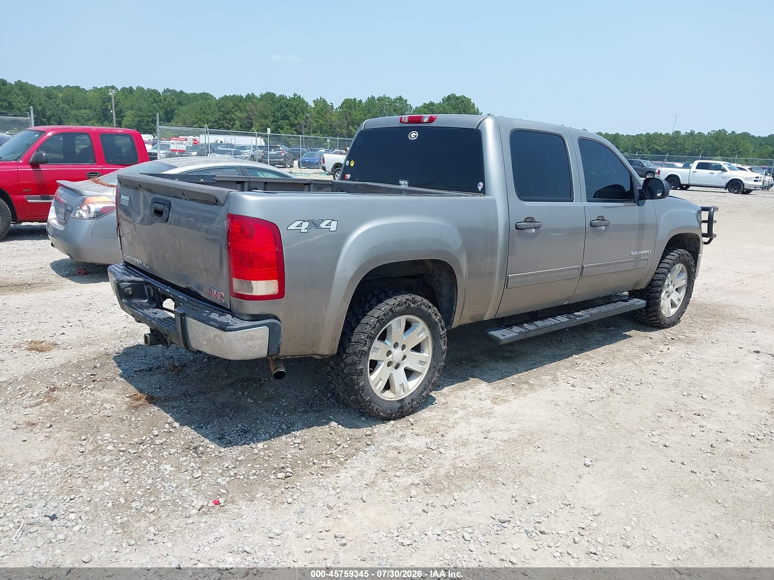 2008 Gmc Sierra 1500 Sle1 Серый vin: 3GTEK13J88G243959
