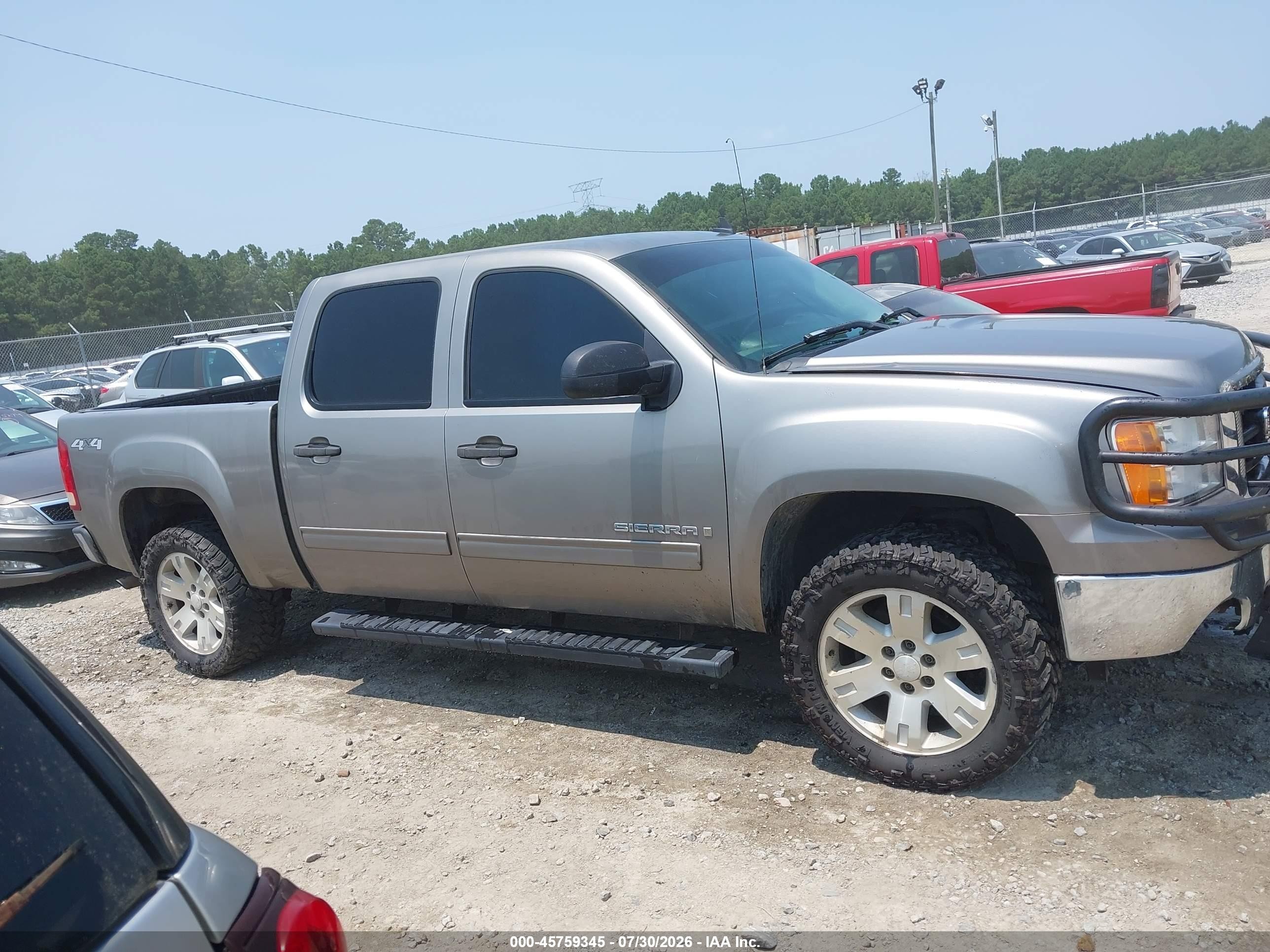 2008 Gmc Sierra 1500 Sle1 Серый vin: 3GTEK13J88G243959