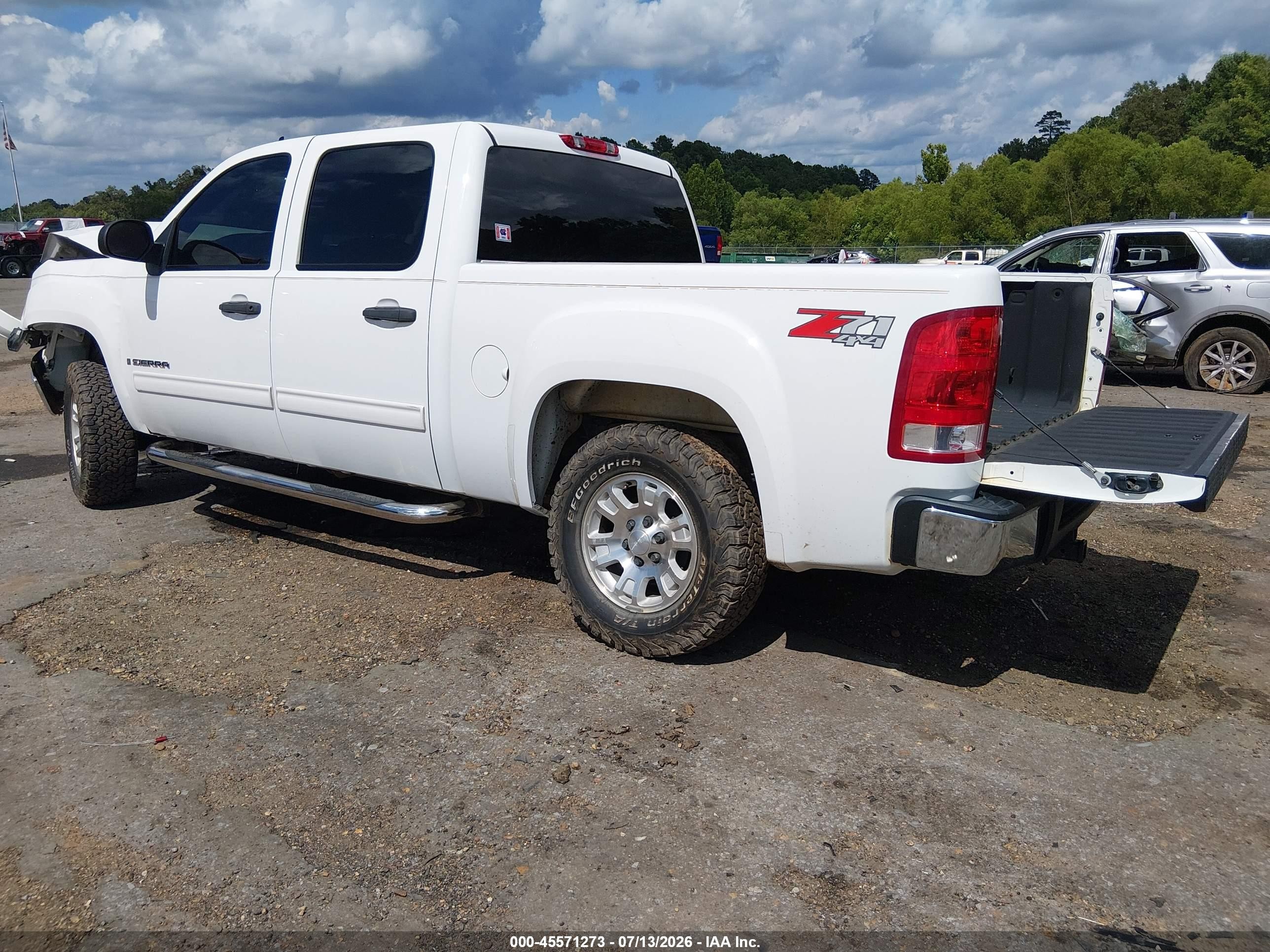 2008 Gmc Sierra 1500 Sle1 Белый vin: 3GTEK13M18G111832